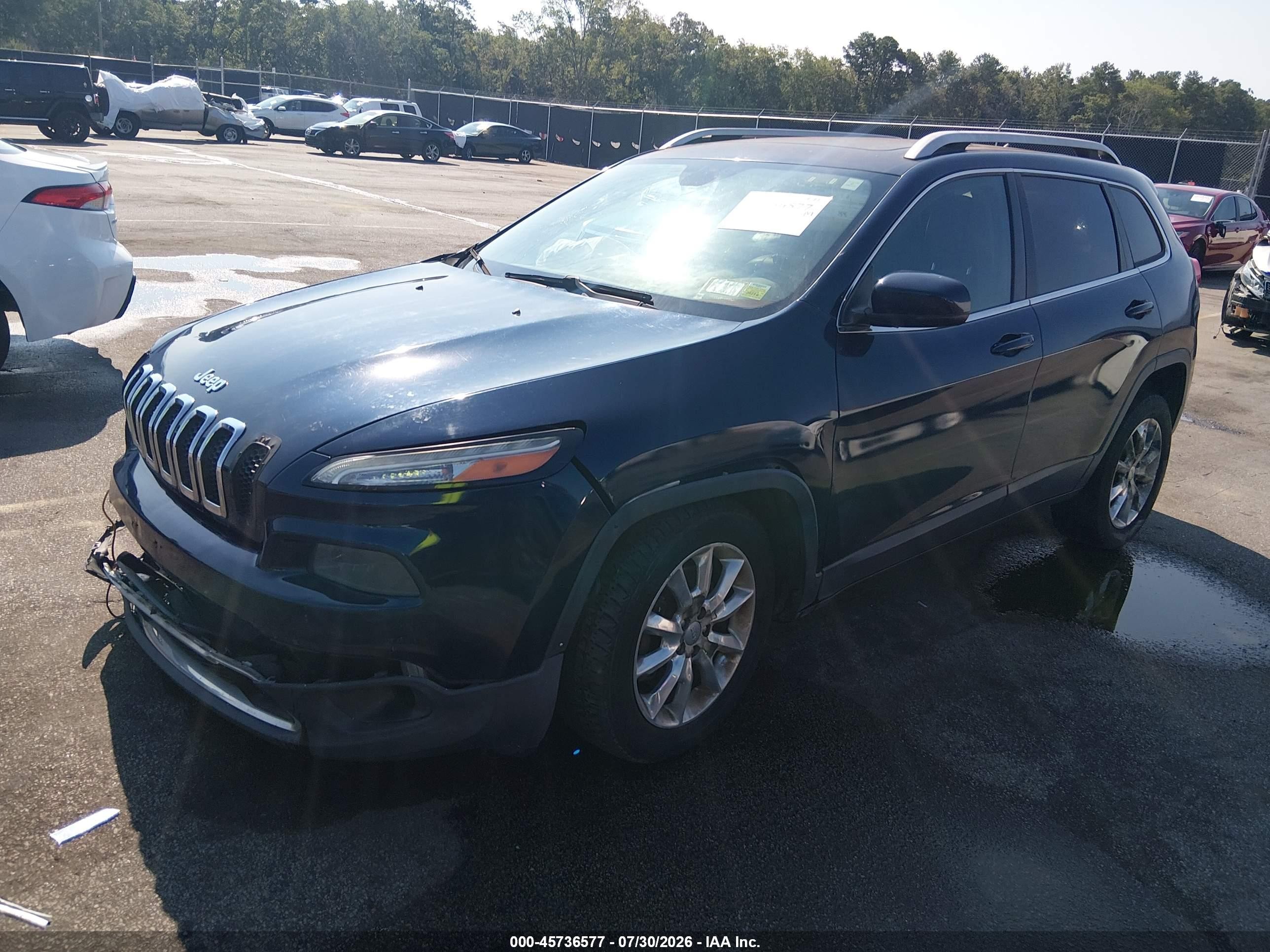 2014 Jeep Cherokee Limited Black vin: 1C4PJMDS9EW231482