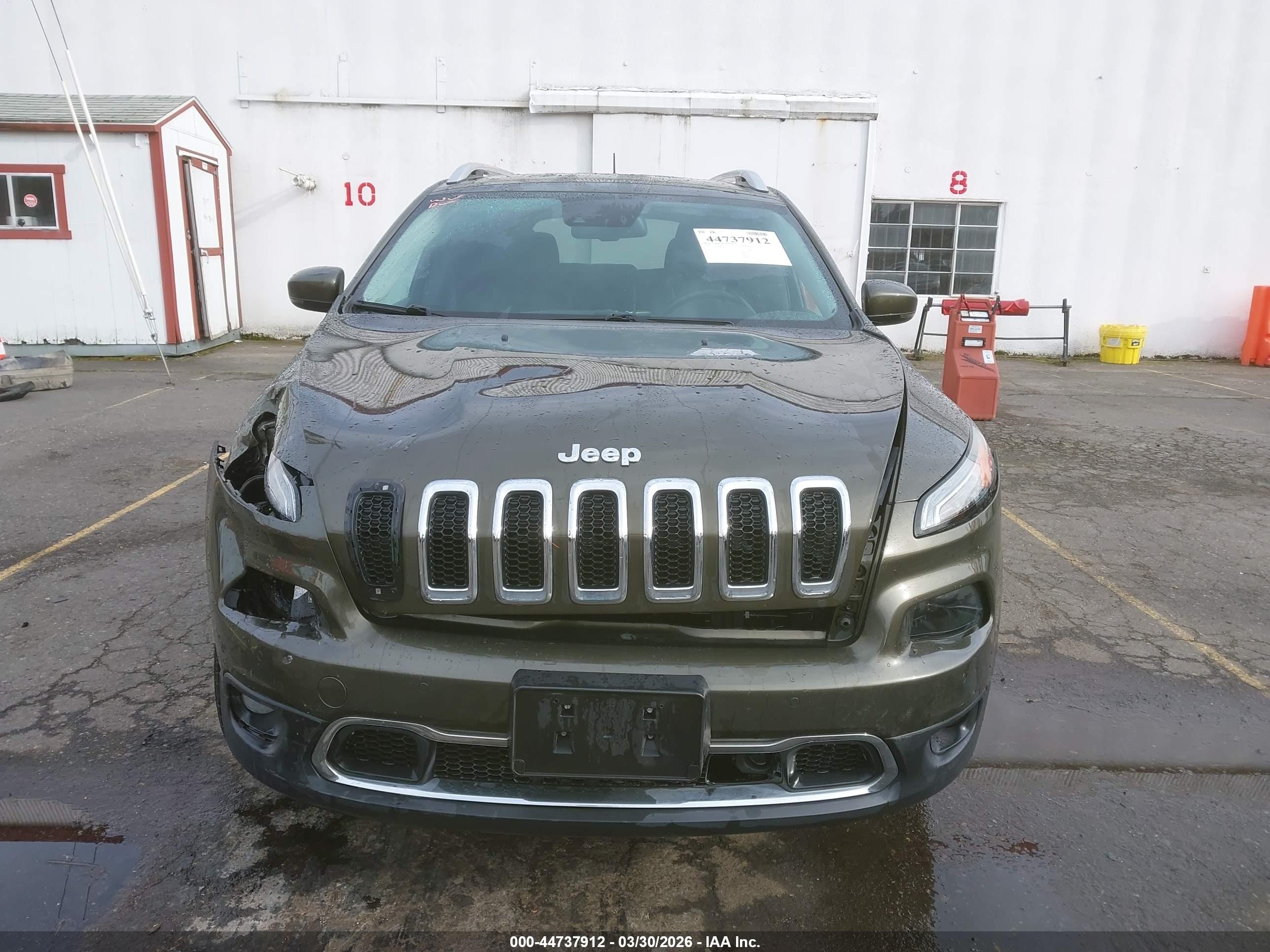 2014 Jeep Cherokee Limited Green vin: 1C4PJMDS9EW239579