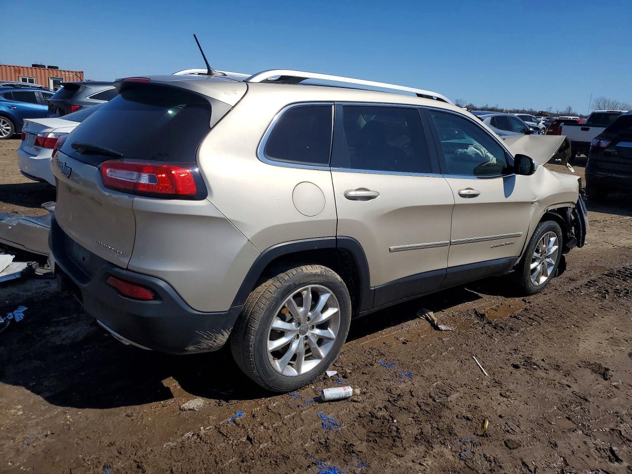 2014 Jeep Cherokee Limited Gold vin: 1C4PJMDS9EW243244