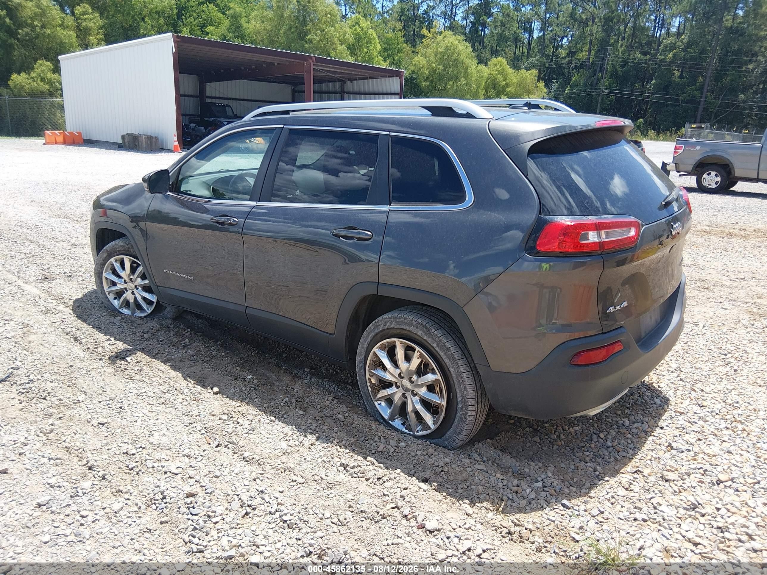 2015 Jeep Cherokee Limited Серый vin: 1C4PJMDS9FW501554
