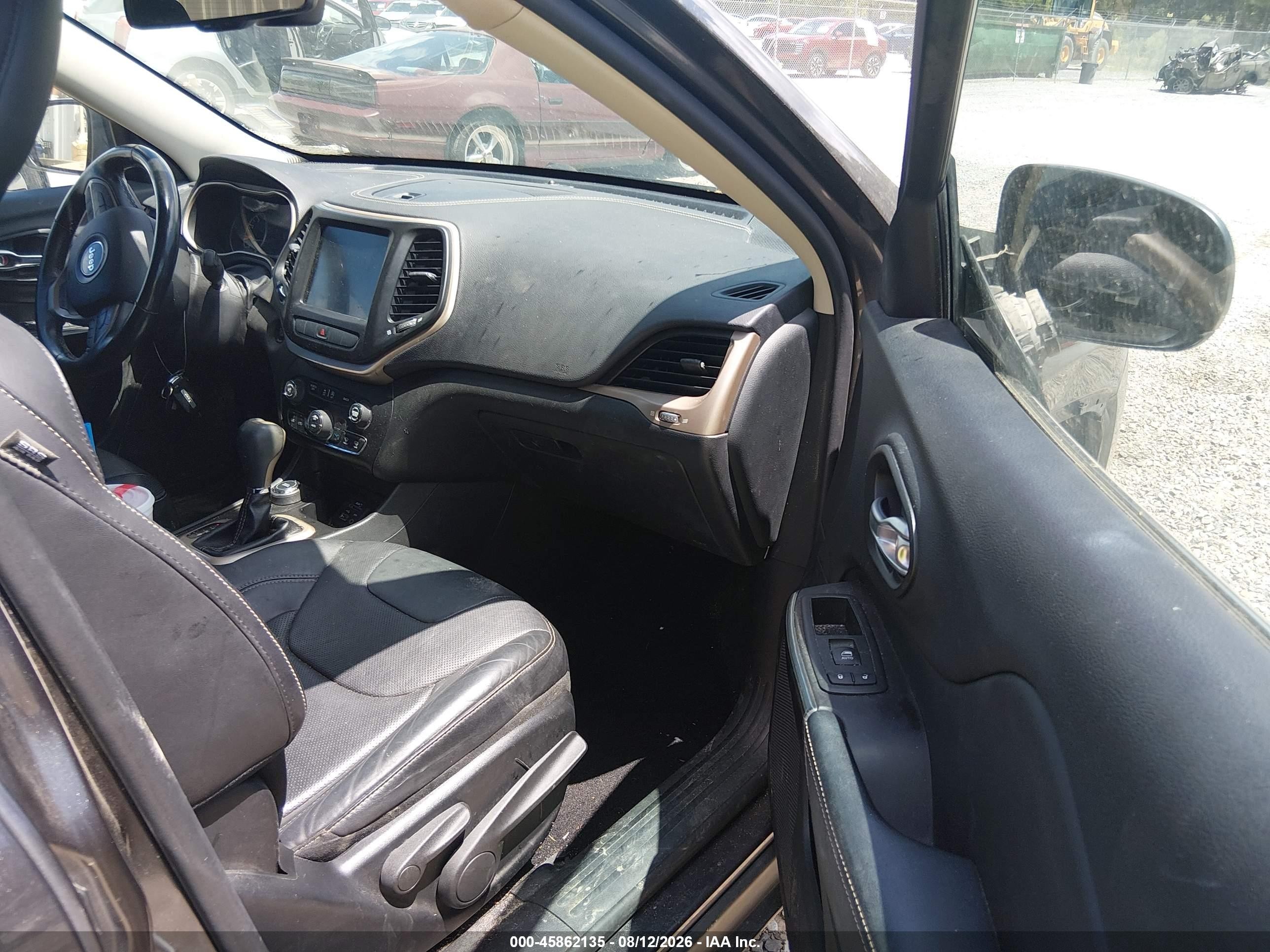 2015 Jeep Cherokee Limited Серый vin: 1C4PJMDS9FW501554