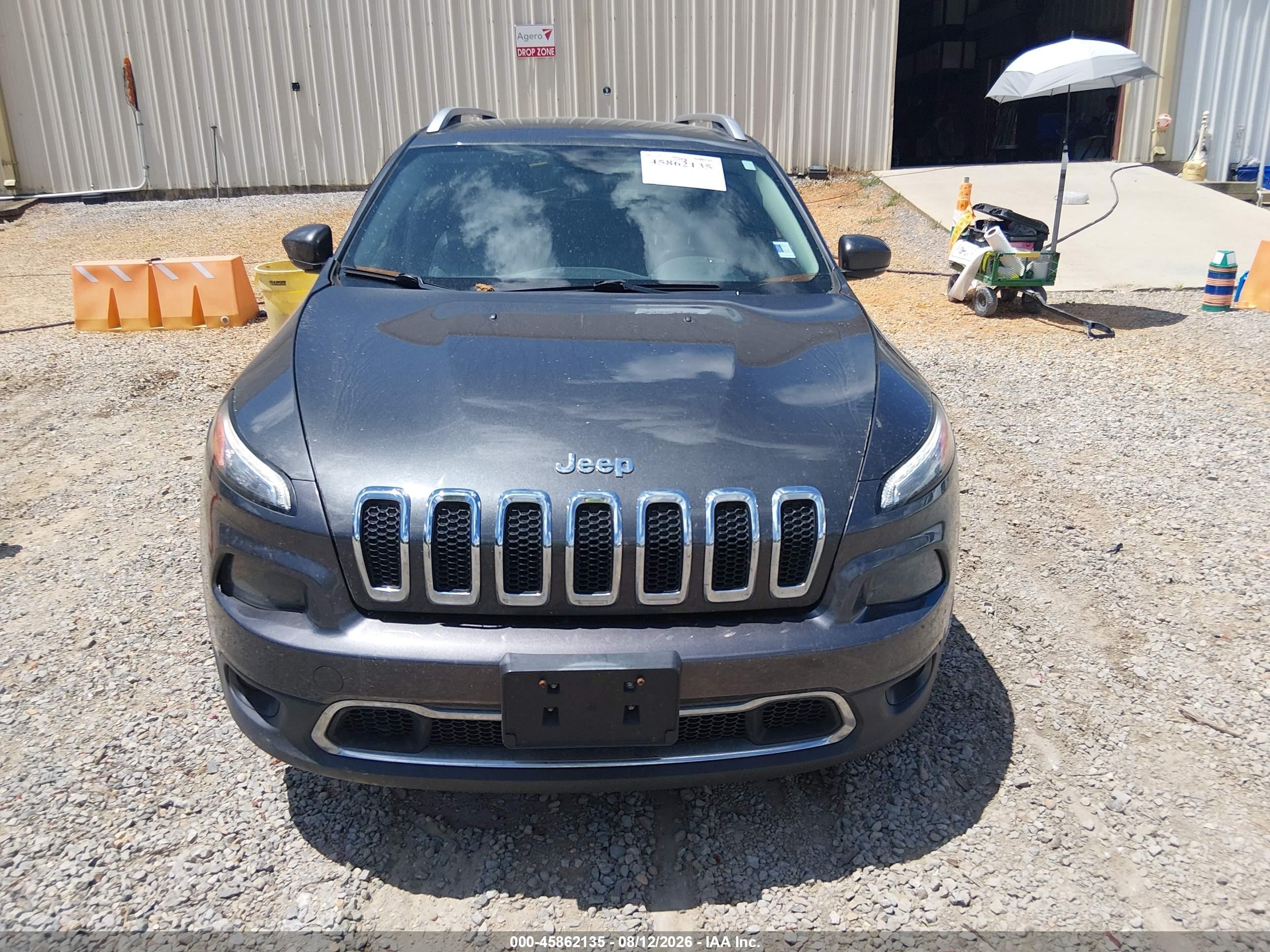 2015 Jeep Cherokee Limited Серый vin: 1C4PJMDS9FW501554