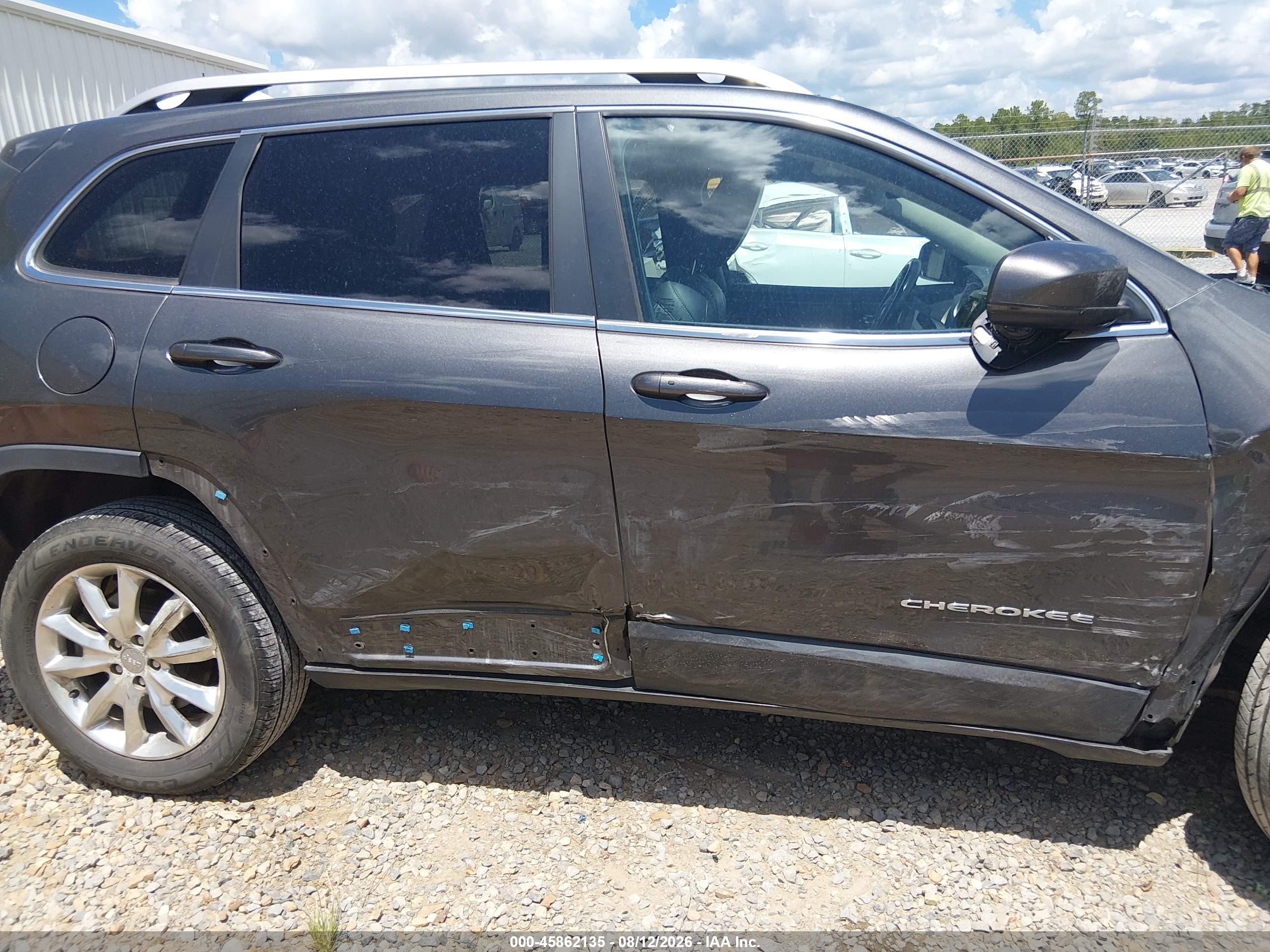 2015 Jeep Cherokee Limited Серый vin: 1C4PJMDS9FW501554