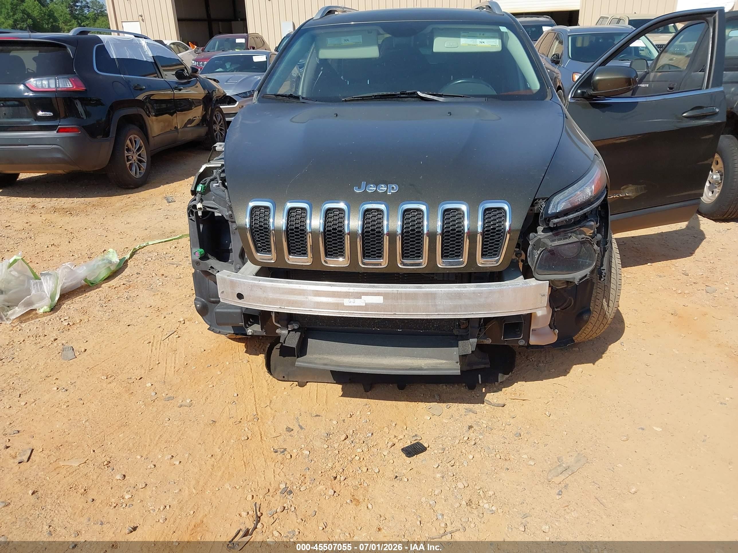 2015 Jeep Cherokee Limited Зеленый vin: 1C4PJMDS9FW520833