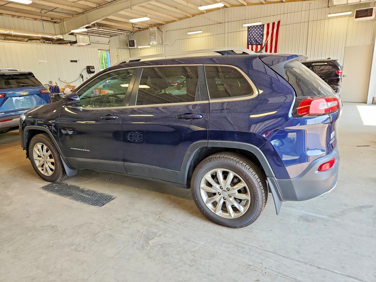 2015 Jeep Cherokee Limited Blue vin: 1C4PJMDS9FW538023