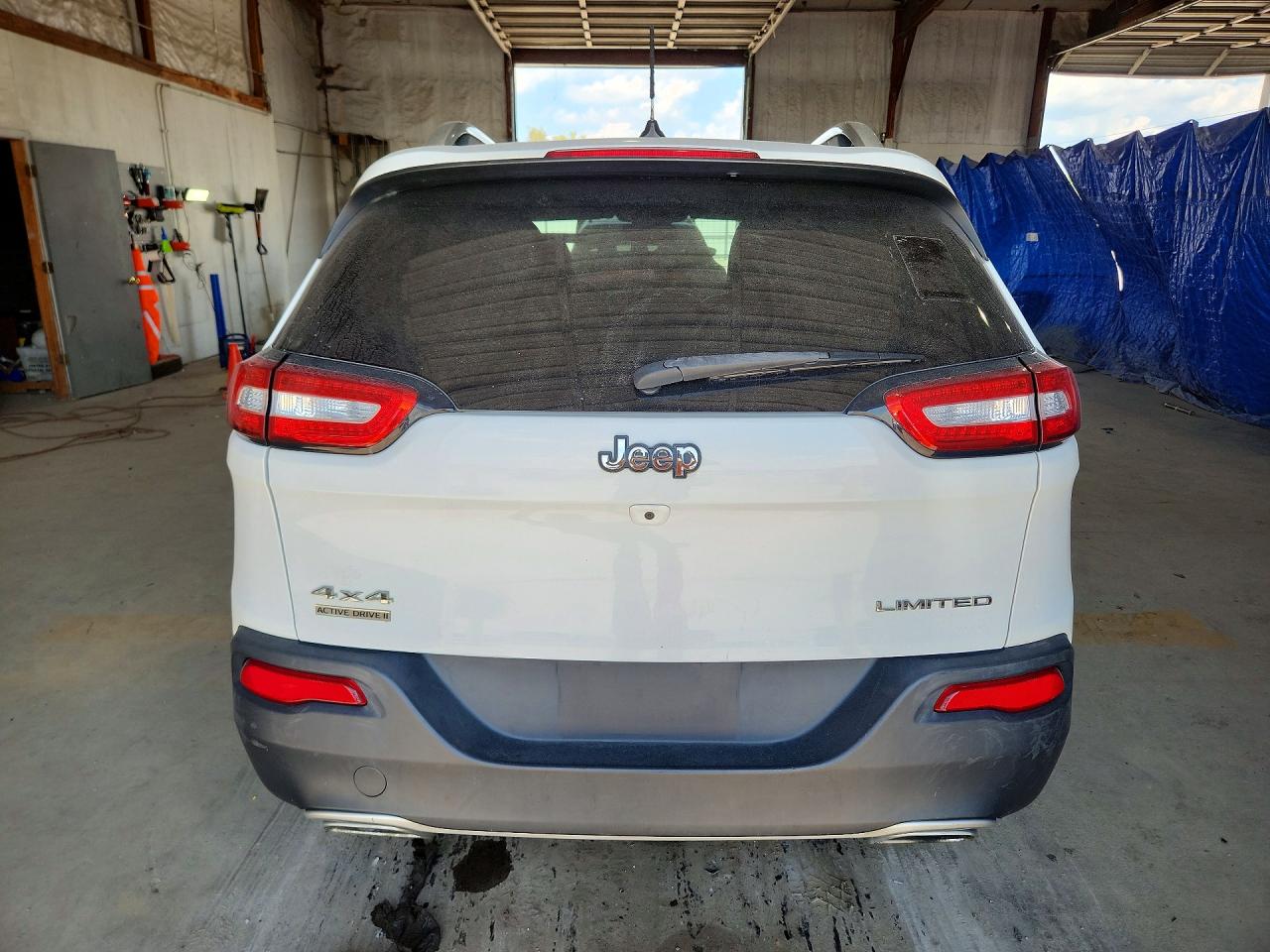 2015 Jeep Cherokee Limited White vin: 1C4PJMDS9FW556487