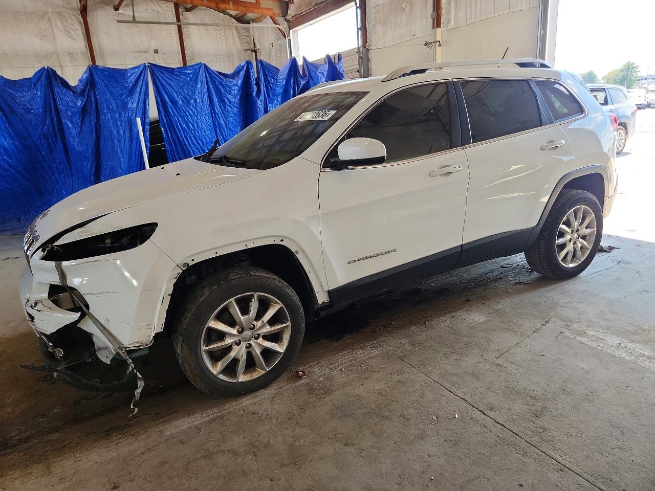 2015 Jeep Cherokee Limited White vin: 1C4PJMDS9FW556487
