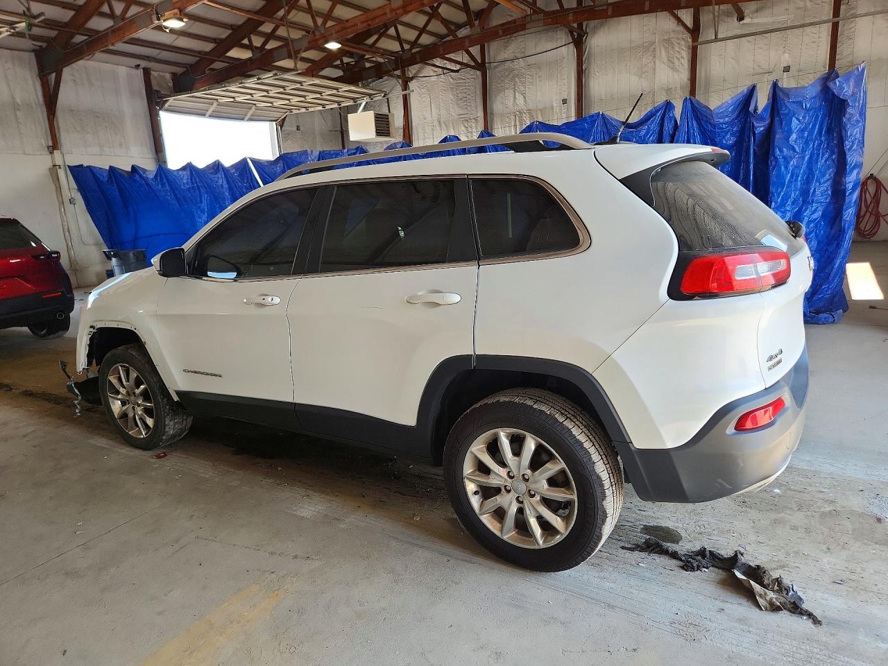2015 Jeep Cherokee Limited White vin: 1C4PJMDS9FW556487