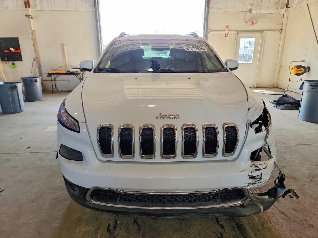2015 Jeep Cherokee Limited White vin: 1C4PJMDS9FW556487