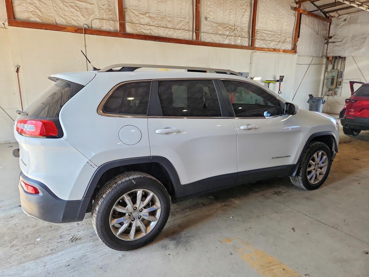 2015 Jeep Cherokee Limited White vin: 1C4PJMDS9FW556487