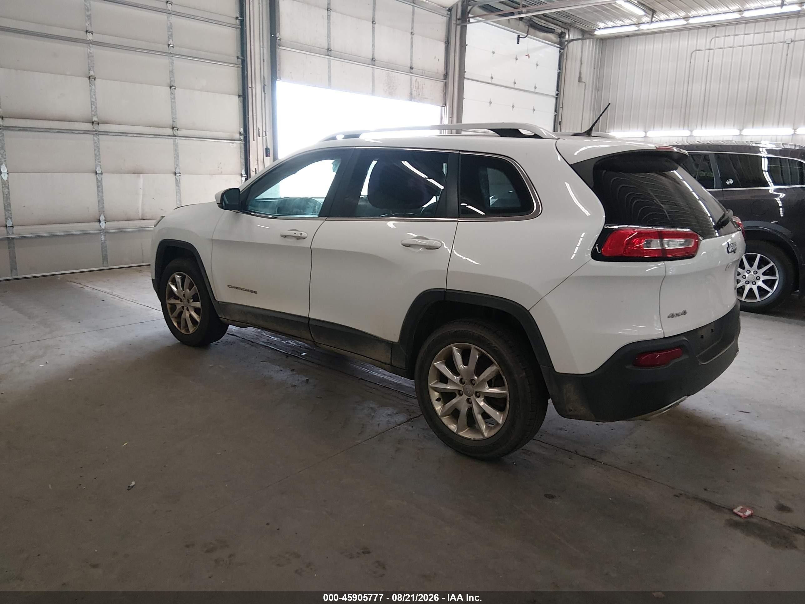2015 Jeep Cherokee Limited Белый vin: 1C4PJMDS9FW557400
