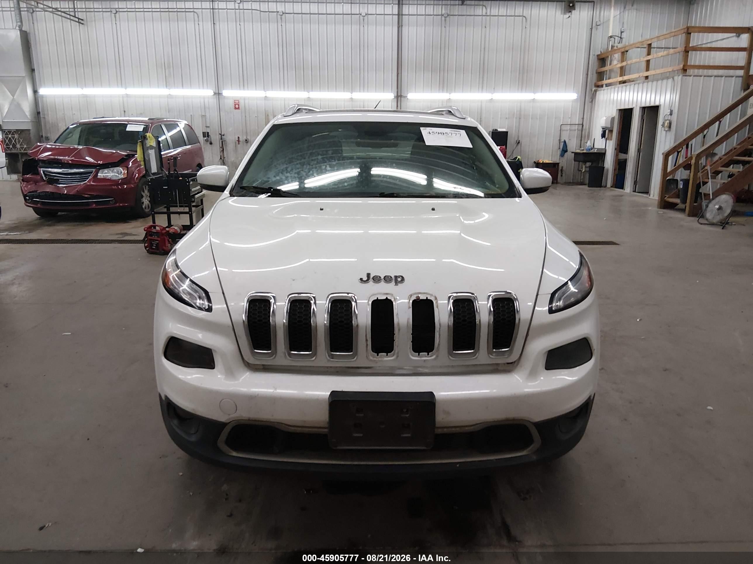 2015 Jeep Cherokee Limited Белый vin: 1C4PJMDS9FW557400