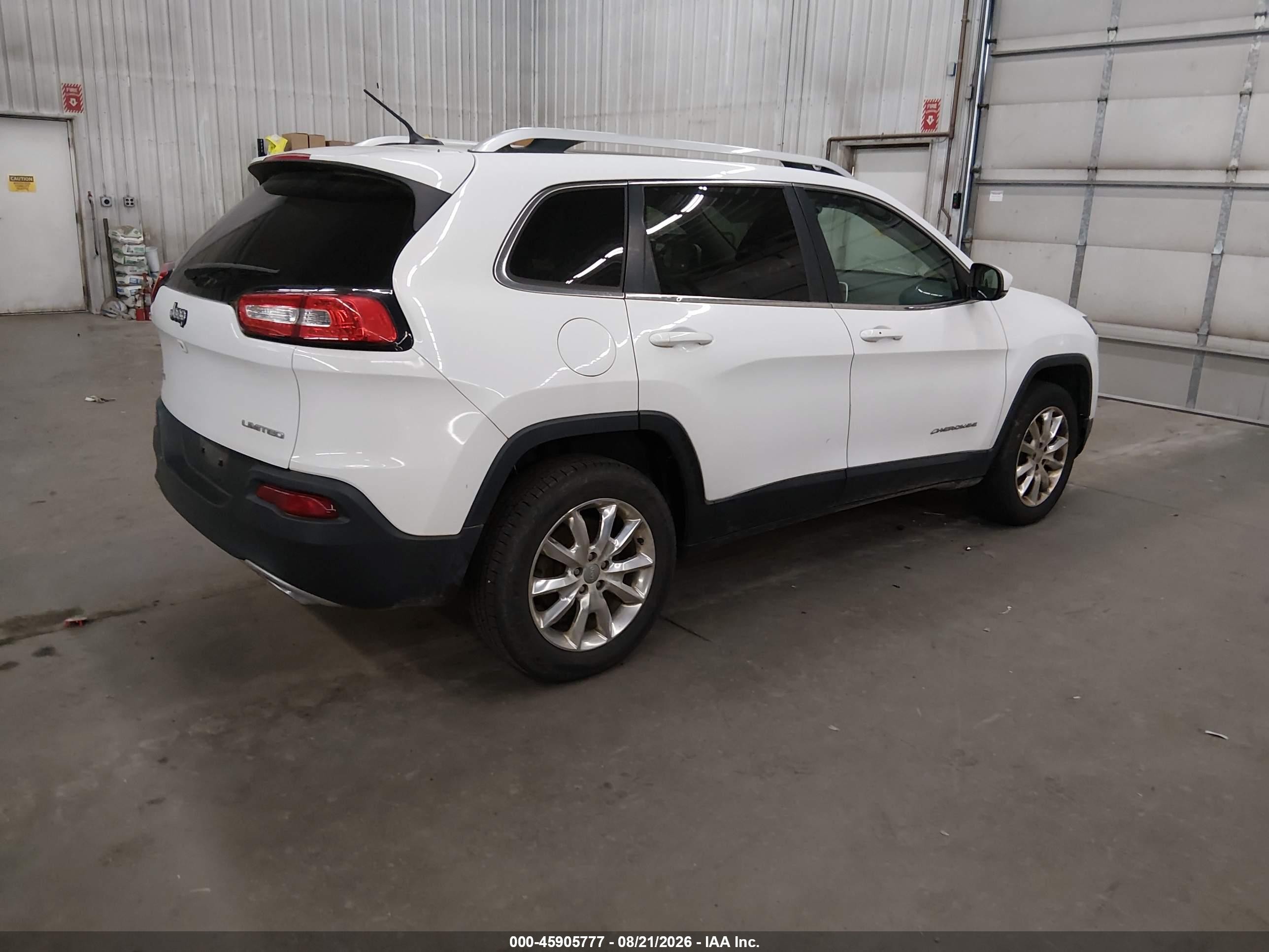 2015 Jeep Cherokee Limited Белый vin: 1C4PJMDS9FW557400