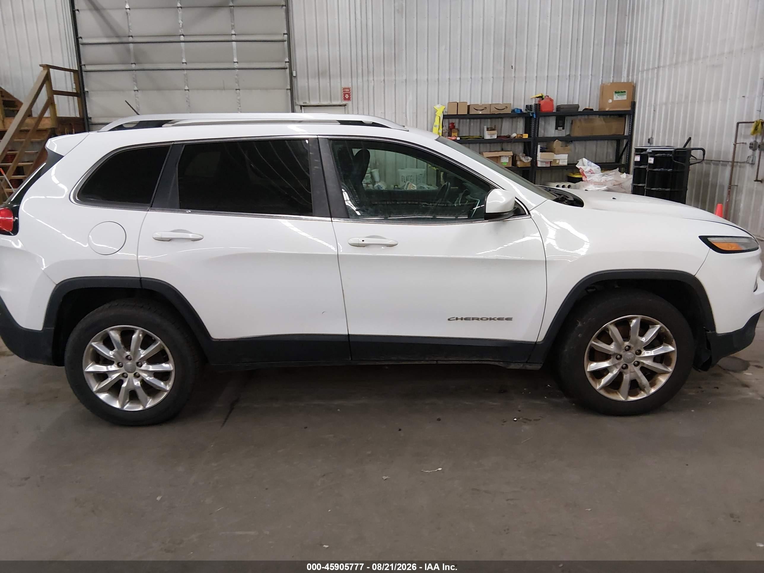 2015 Jeep Cherokee Limited Белый vin: 1C4PJMDS9FW557400