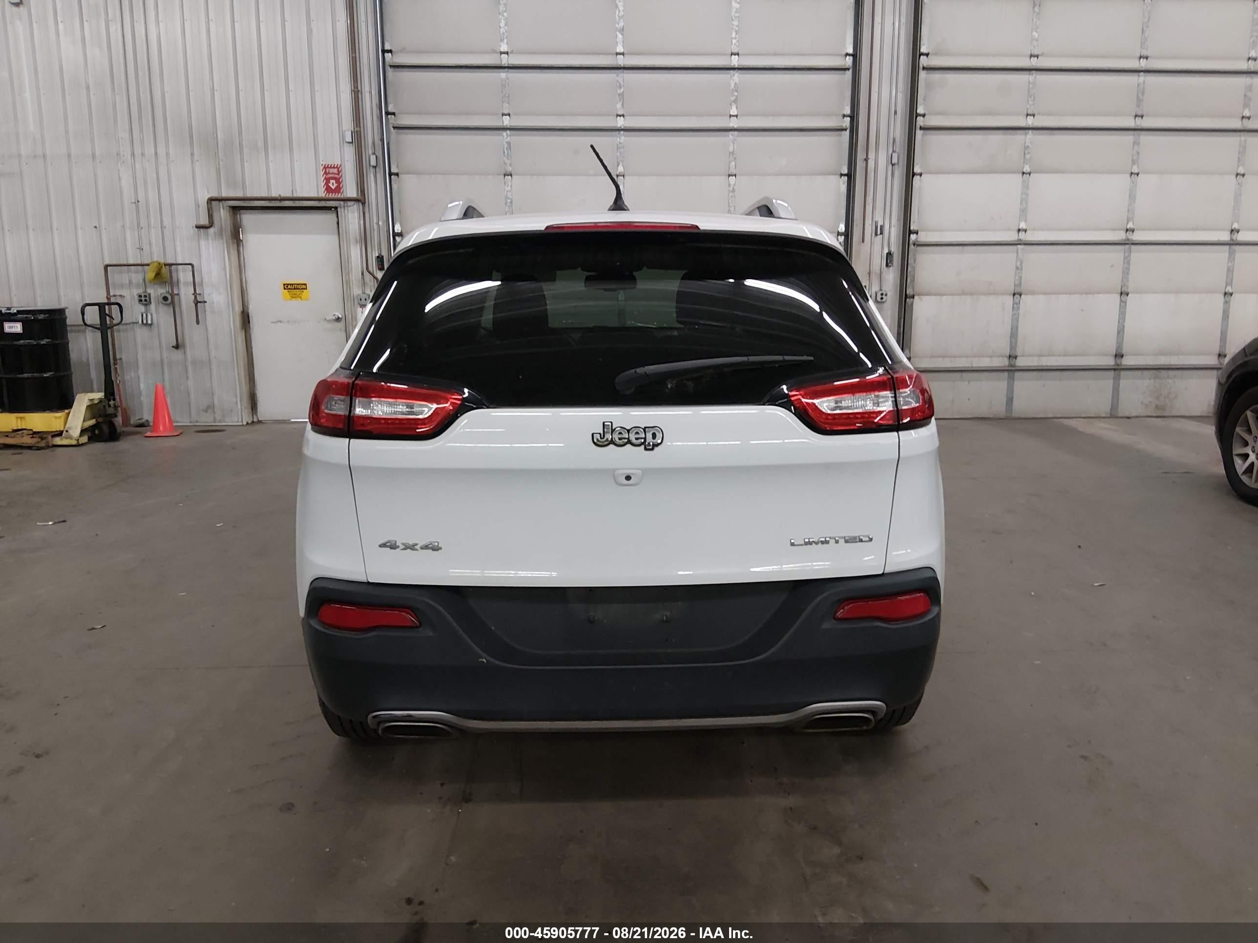2015 Jeep Cherokee Limited Белый vin: 1C4PJMDS9FW557400
