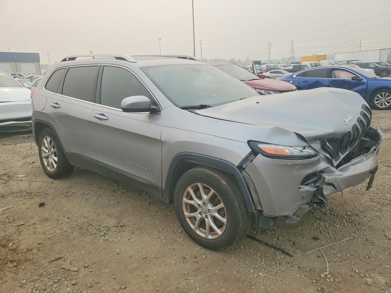 2015 Jeep Cherokee Limited Silver vin: 1C4PJMDS9FW564329