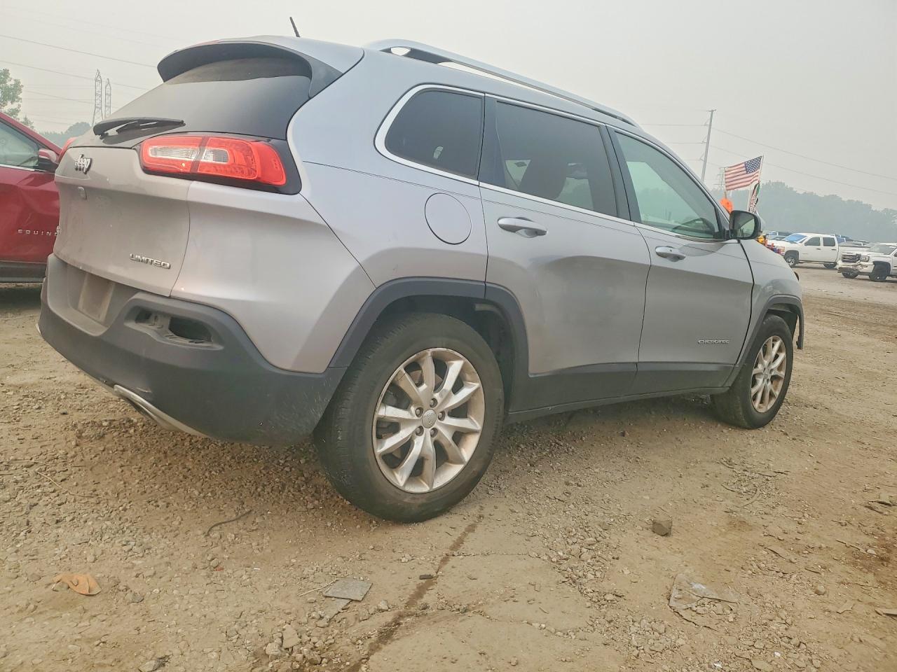 2015 Jeep Cherokee Limited Silver vin: 1C4PJMDS9FW564329