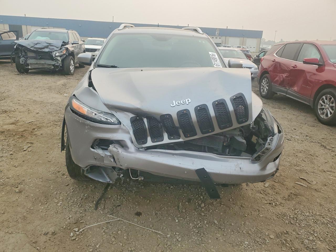 2015 Jeep Cherokee Limited Silver vin: 1C4PJMDS9FW564329