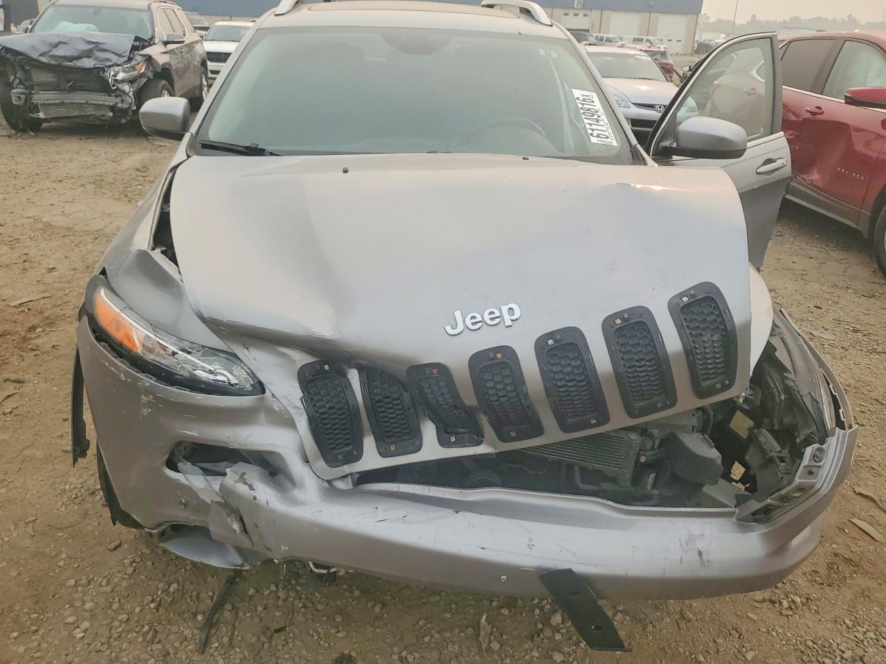 2015 Jeep Cherokee Limited Silver vin: 1C4PJMDS9FW564329