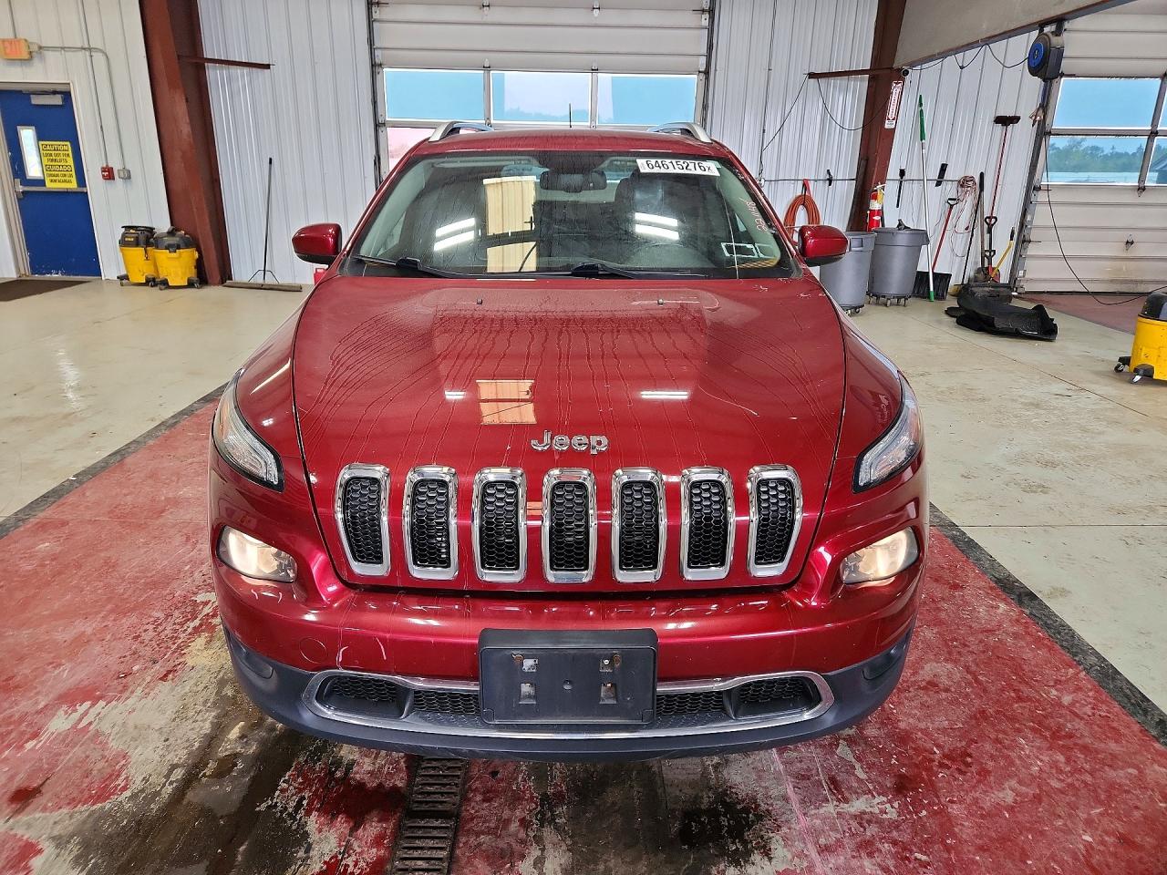 2015 Jeep Cherokee Limited Burgundy vin: 1C4PJMDS9FW582247