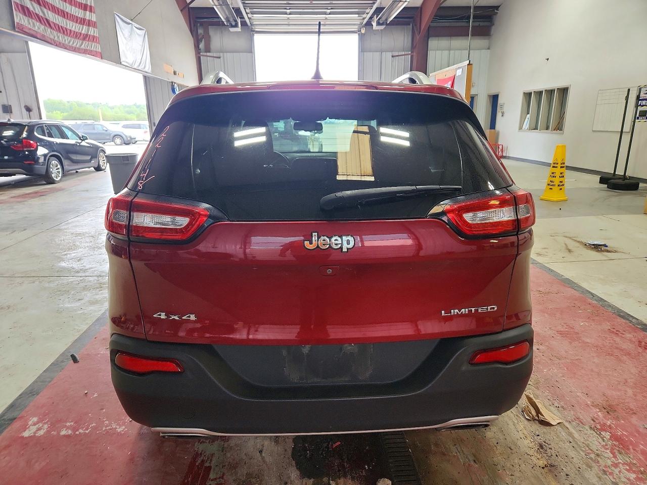 2015 Jeep Cherokee Limited Burgundy vin: 1C4PJMDS9FW582247