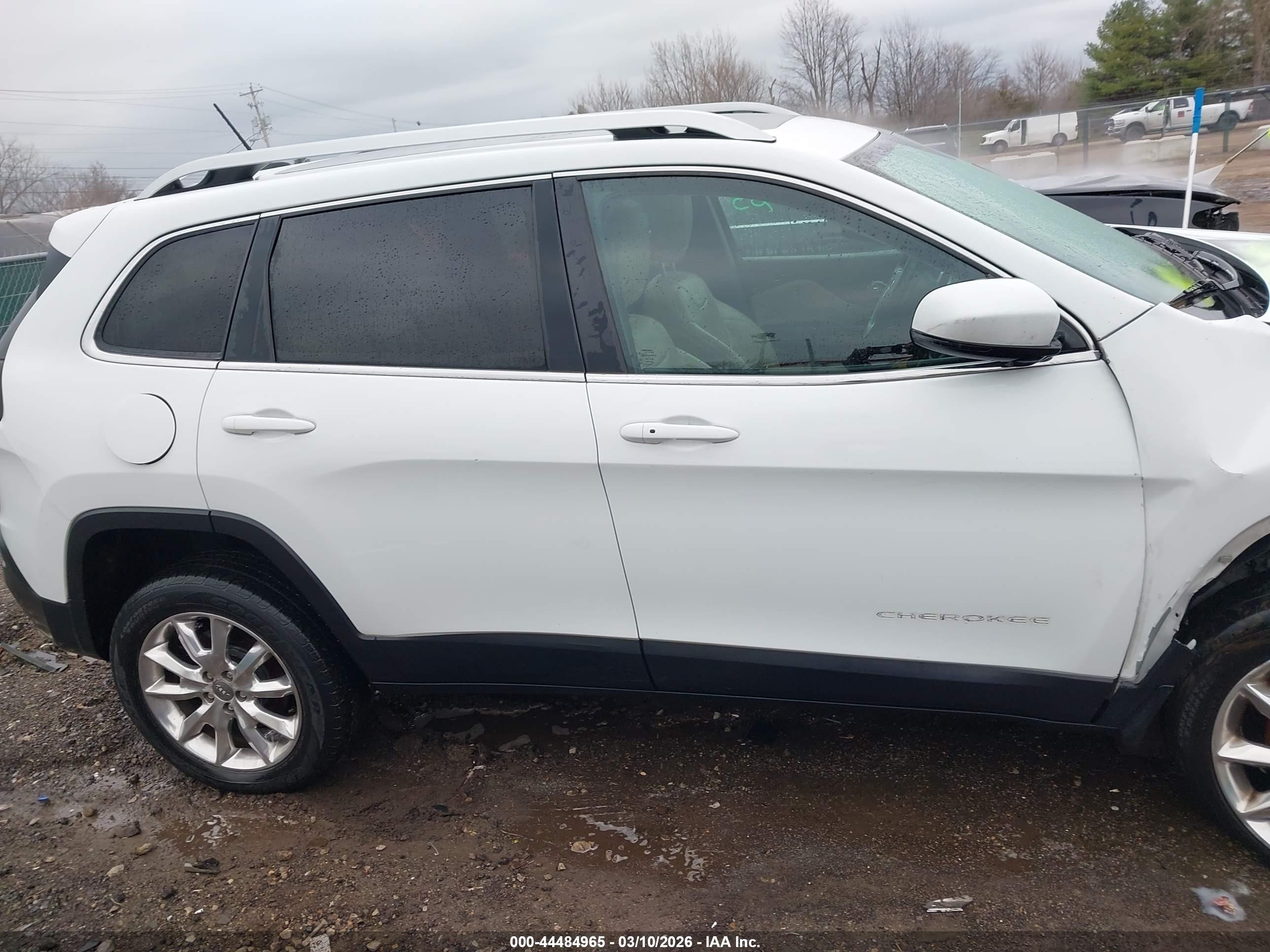 2015 Jeep Cherokee Limited White vin: 1C4PJMDS9FW674295