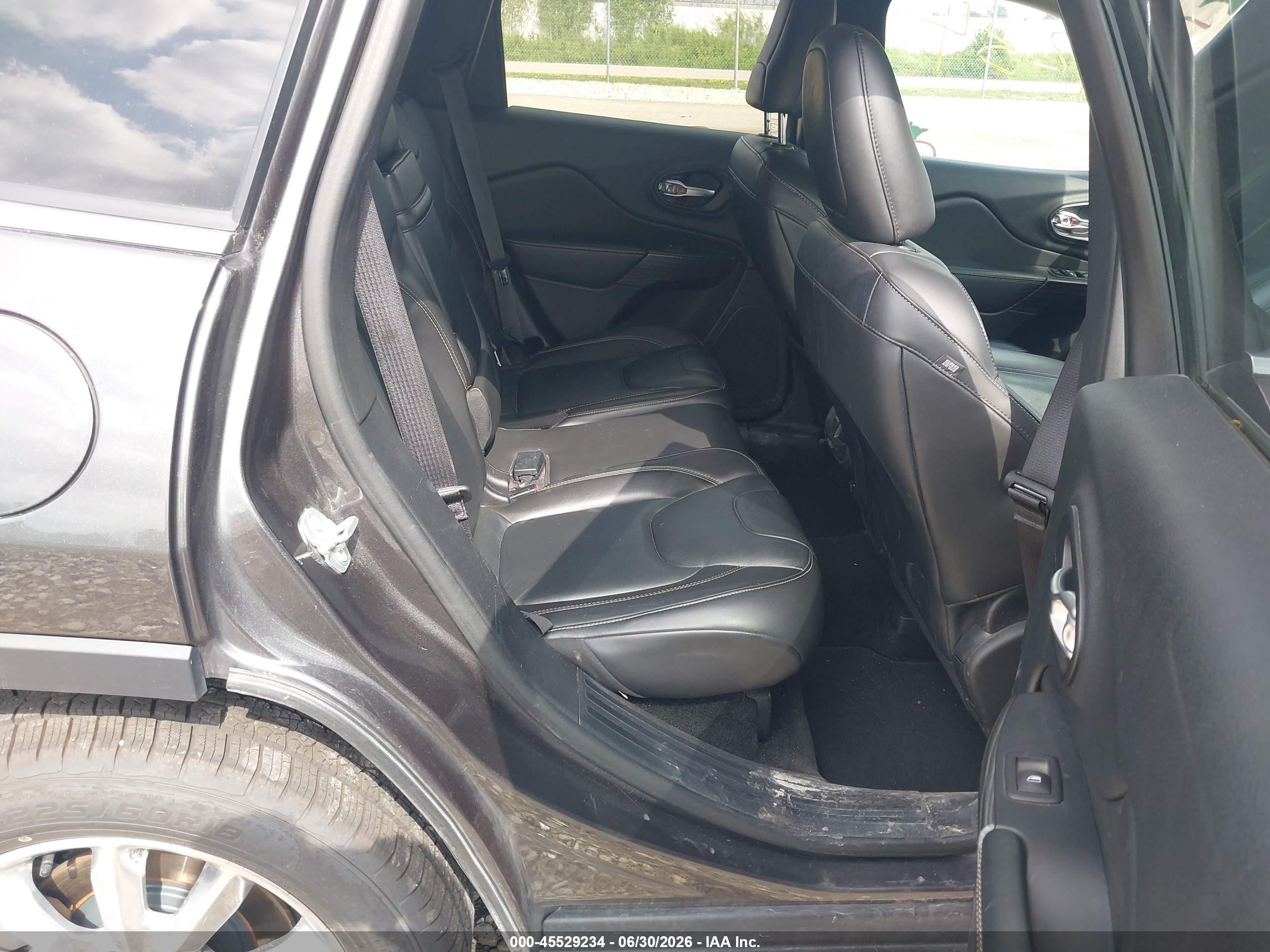 2015 Jeep Cherokee Limited Серый vin: 1C4PJMDS9FW752428