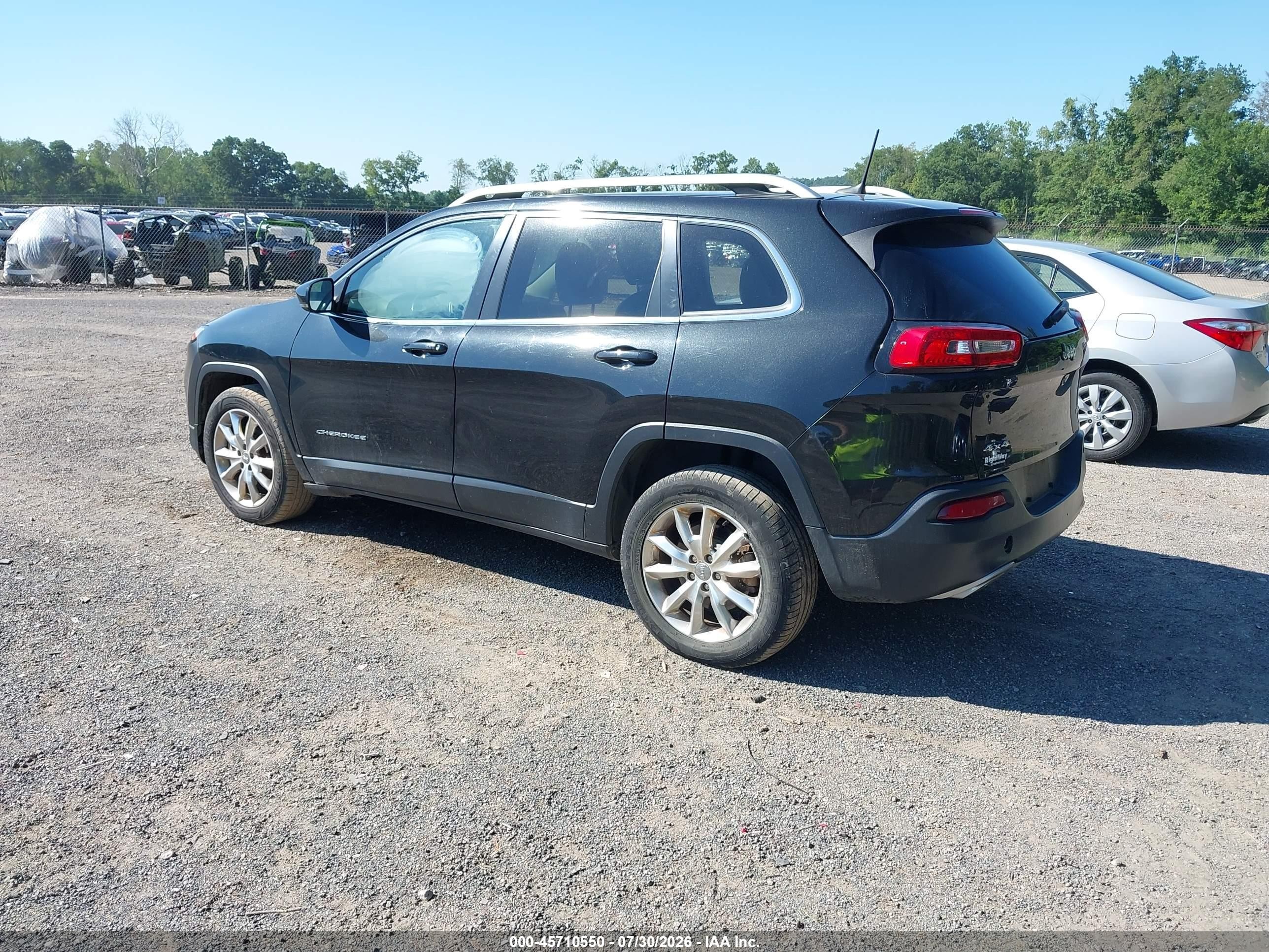 2015 Jeep Cherokee Limited Black vin: 1C4PJMDS9FW790242