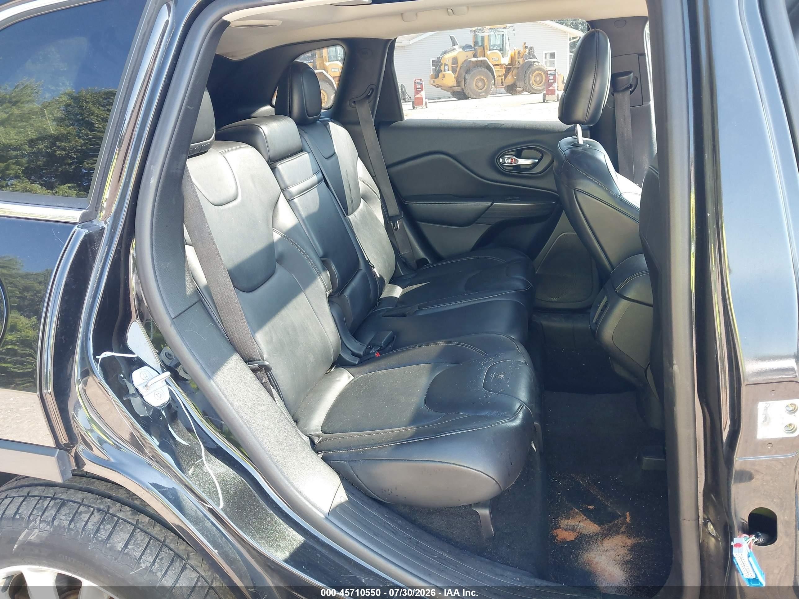 2015 Jeep Cherokee Limited Black vin: 1C4PJMDS9FW790242