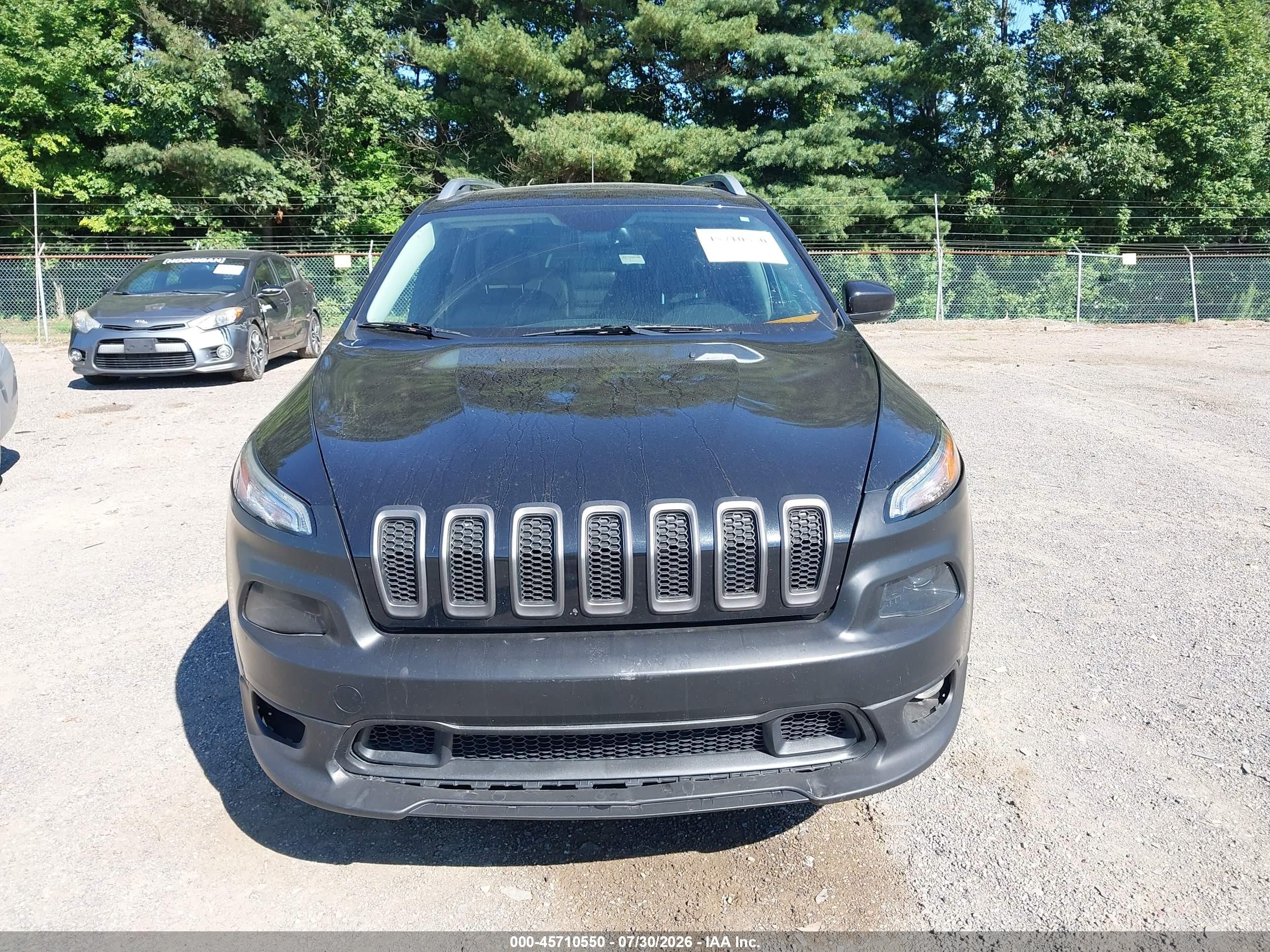 2015 Jeep Cherokee Limited Black vin: 1C4PJMDS9FW790242