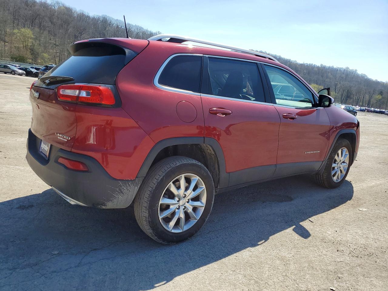 2016 Jeep Cherokee Limited Красный vin: 1C4PJMDS9GW100314