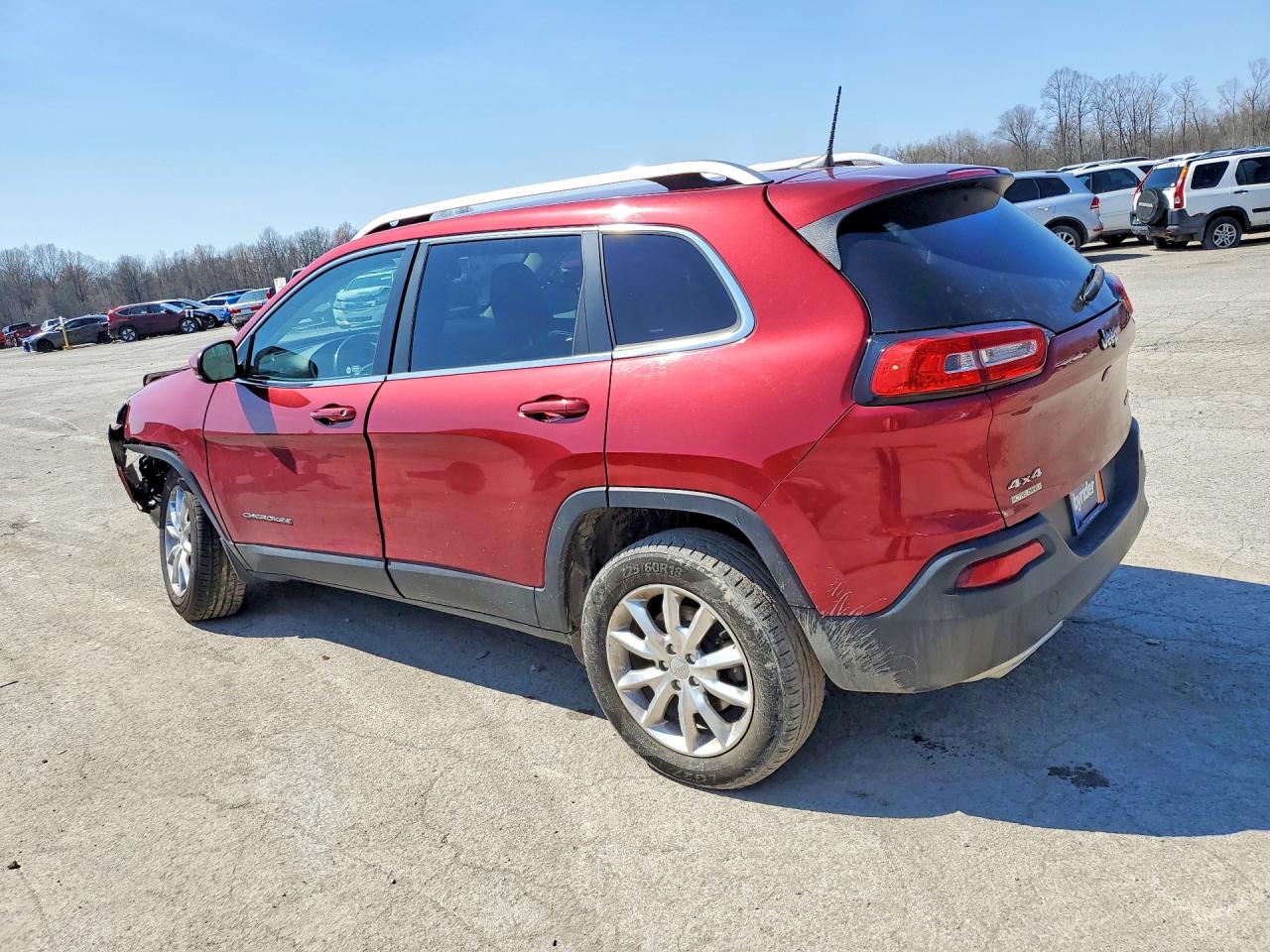 2016 Jeep Cherokee Limited Красный vin: 1C4PJMDS9GW100314
