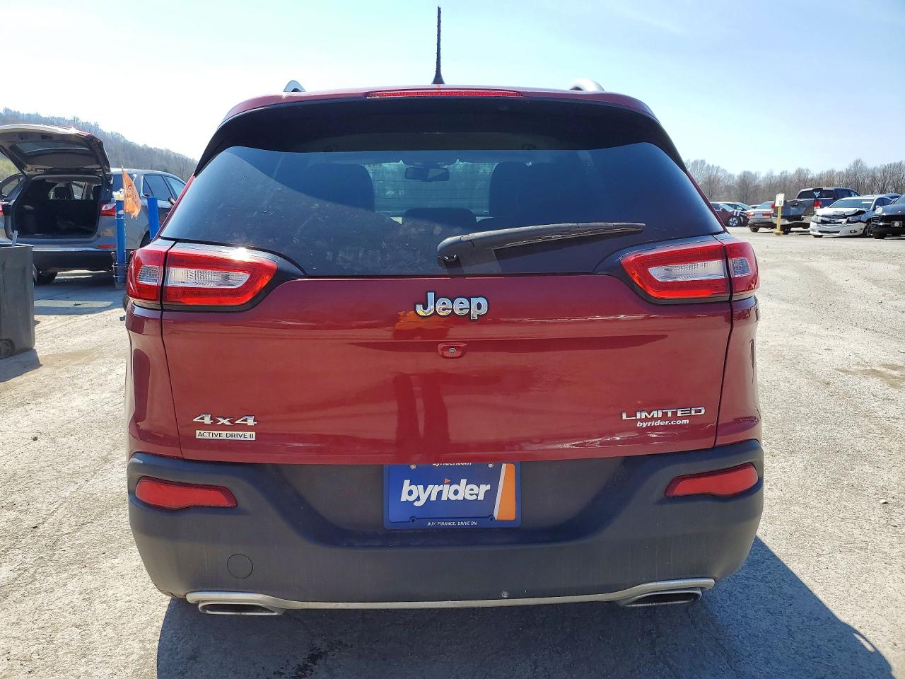 2016 Jeep Cherokee Limited Красный vin: 1C4PJMDS9GW100314