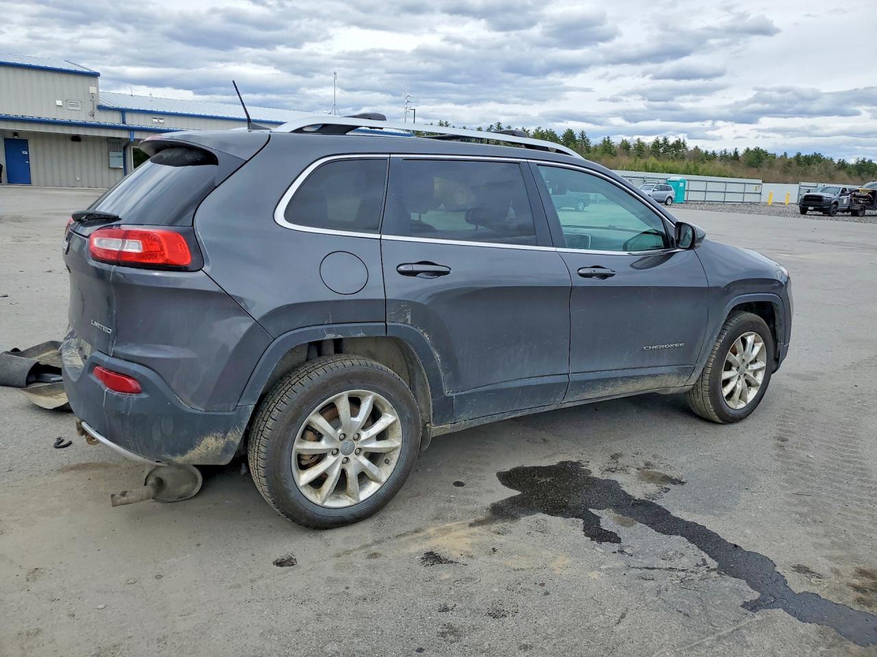 2016 Jeep Cherokee Limited Gray vin: 1C4PJMDS9GW242095