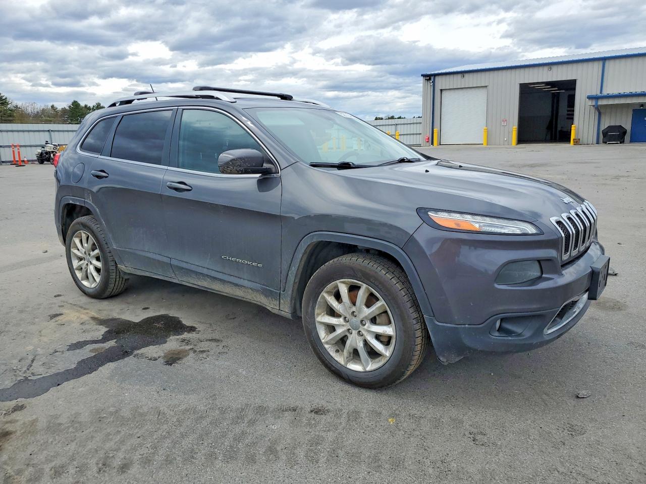 2016 Jeep Cherokee Limited Gray vin: 1C4PJMDS9GW242095