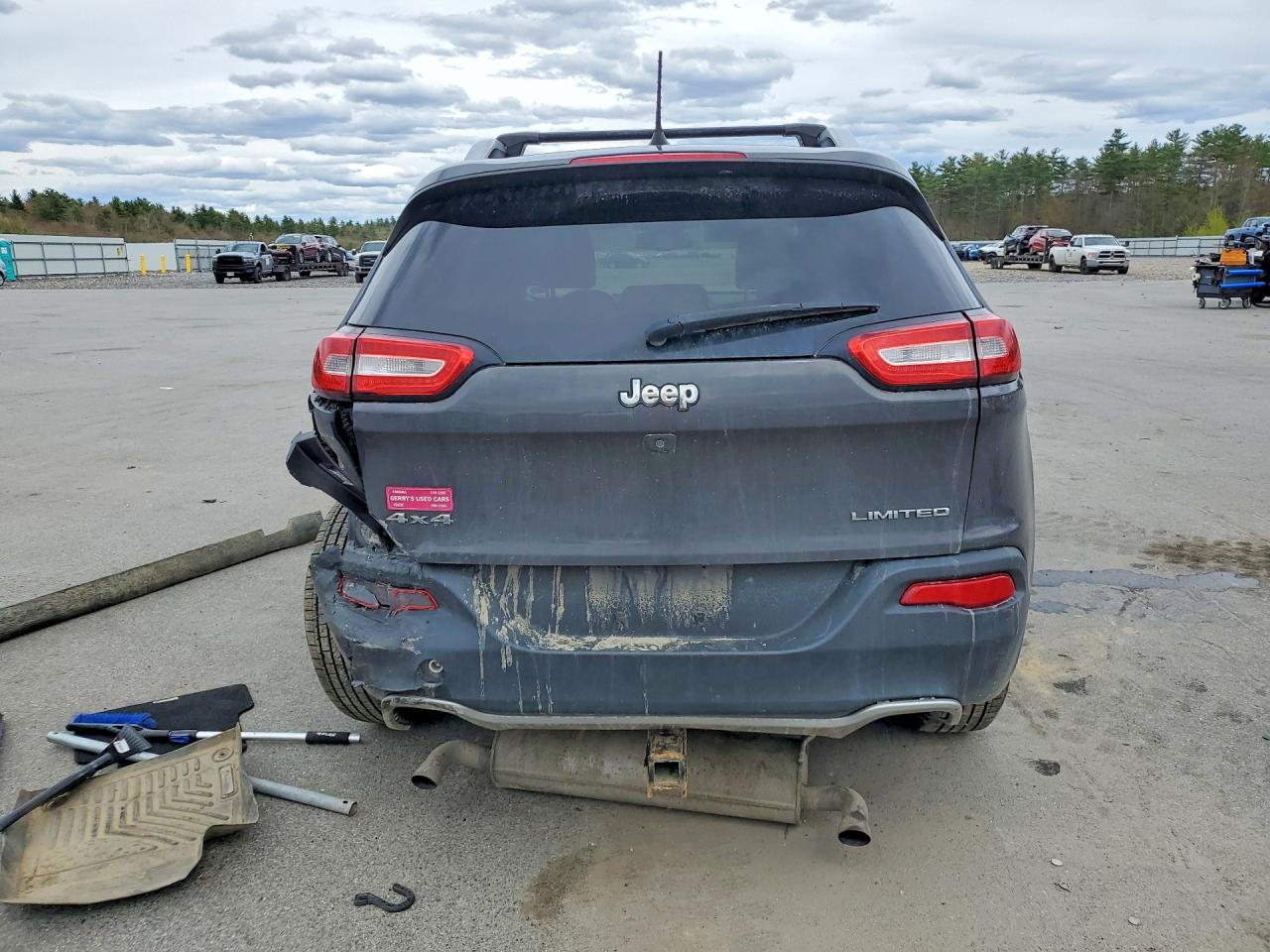 2016 Jeep Cherokee Limited Gray vin: 1C4PJMDS9GW242095