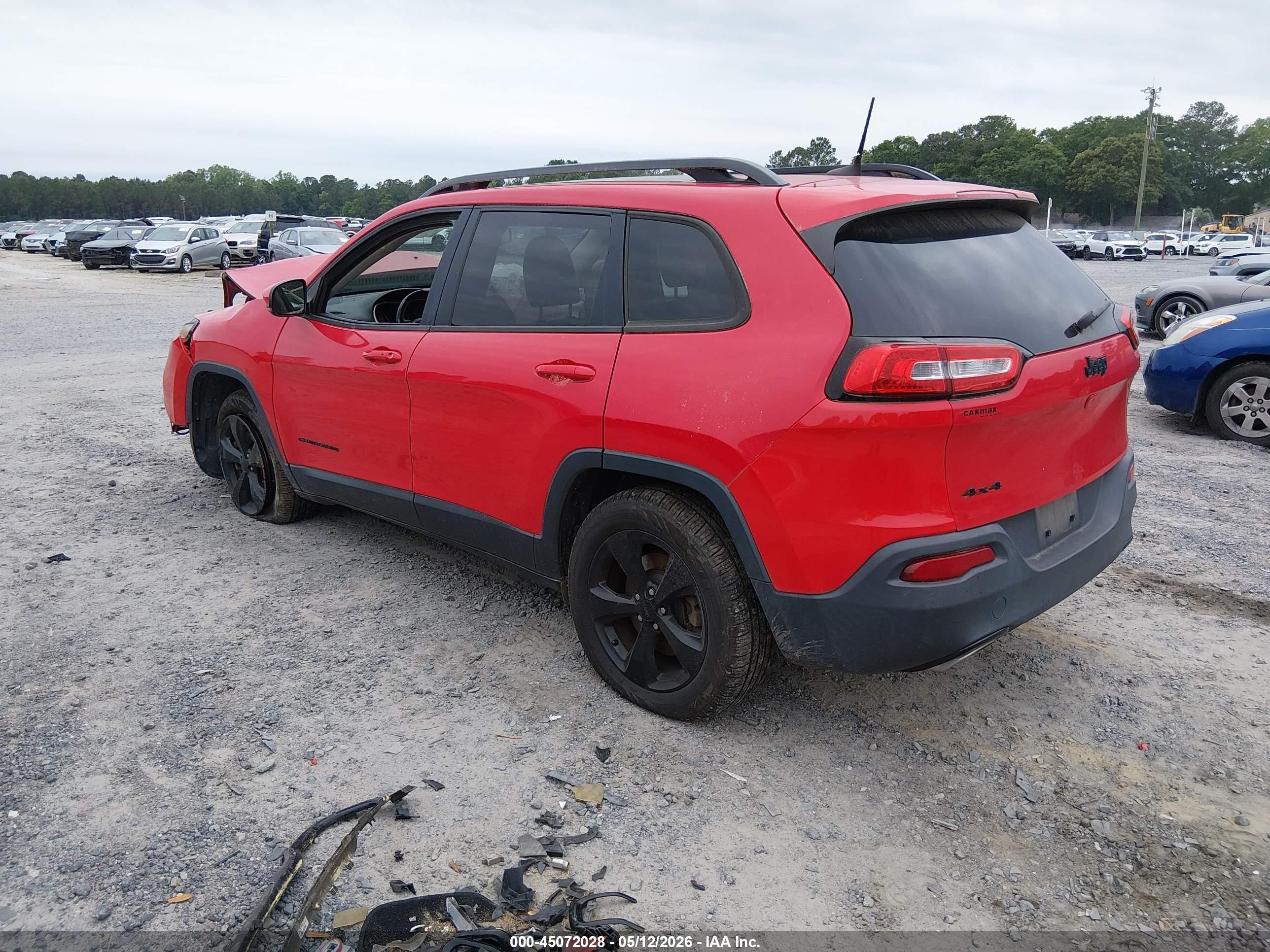 2017 Jeep Cherokee High Altitude 4x4 Red vin: 1C4PJMDS9HW611930