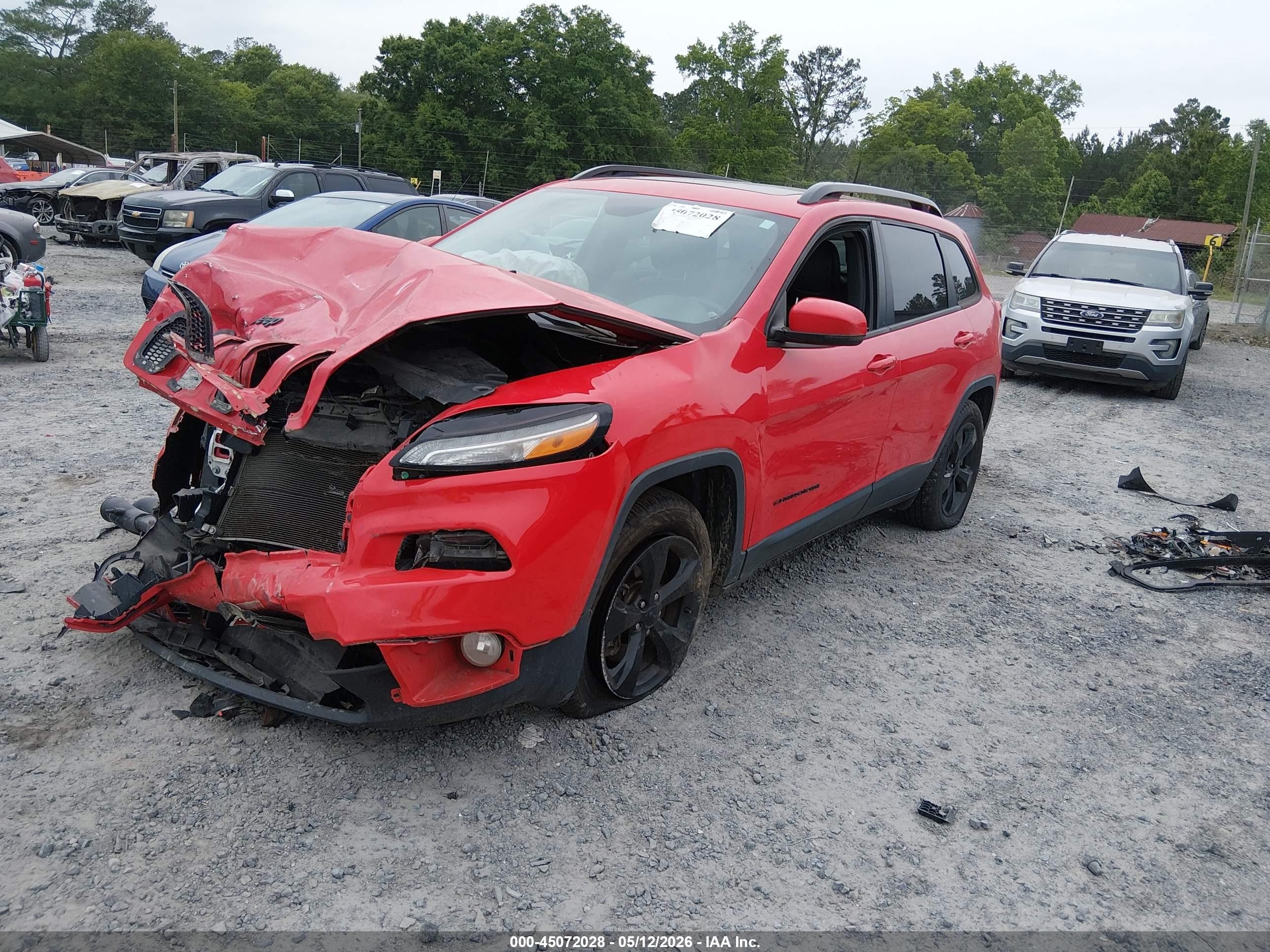 2017 Jeep Cherokee High Altitude 4x4 Red vin: 1C4PJMDS9HW611930