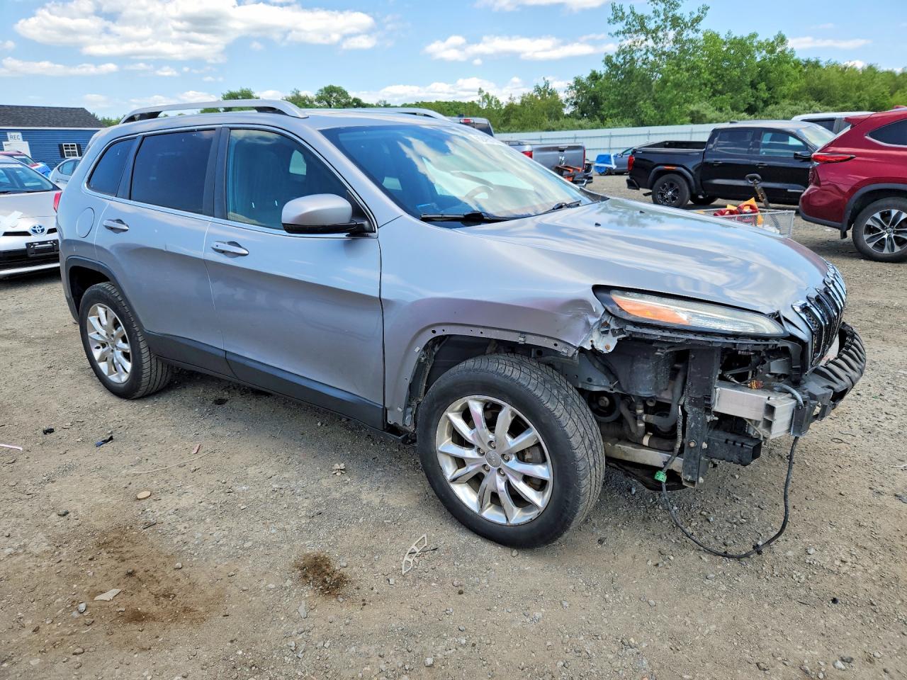 2014 Jeep Cherokee Limited Gray vin: 1C4PJMDSXEW174533