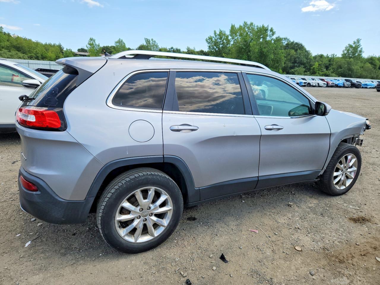 2014 Jeep Cherokee Limited Gray vin: 1C4PJMDSXEW174533