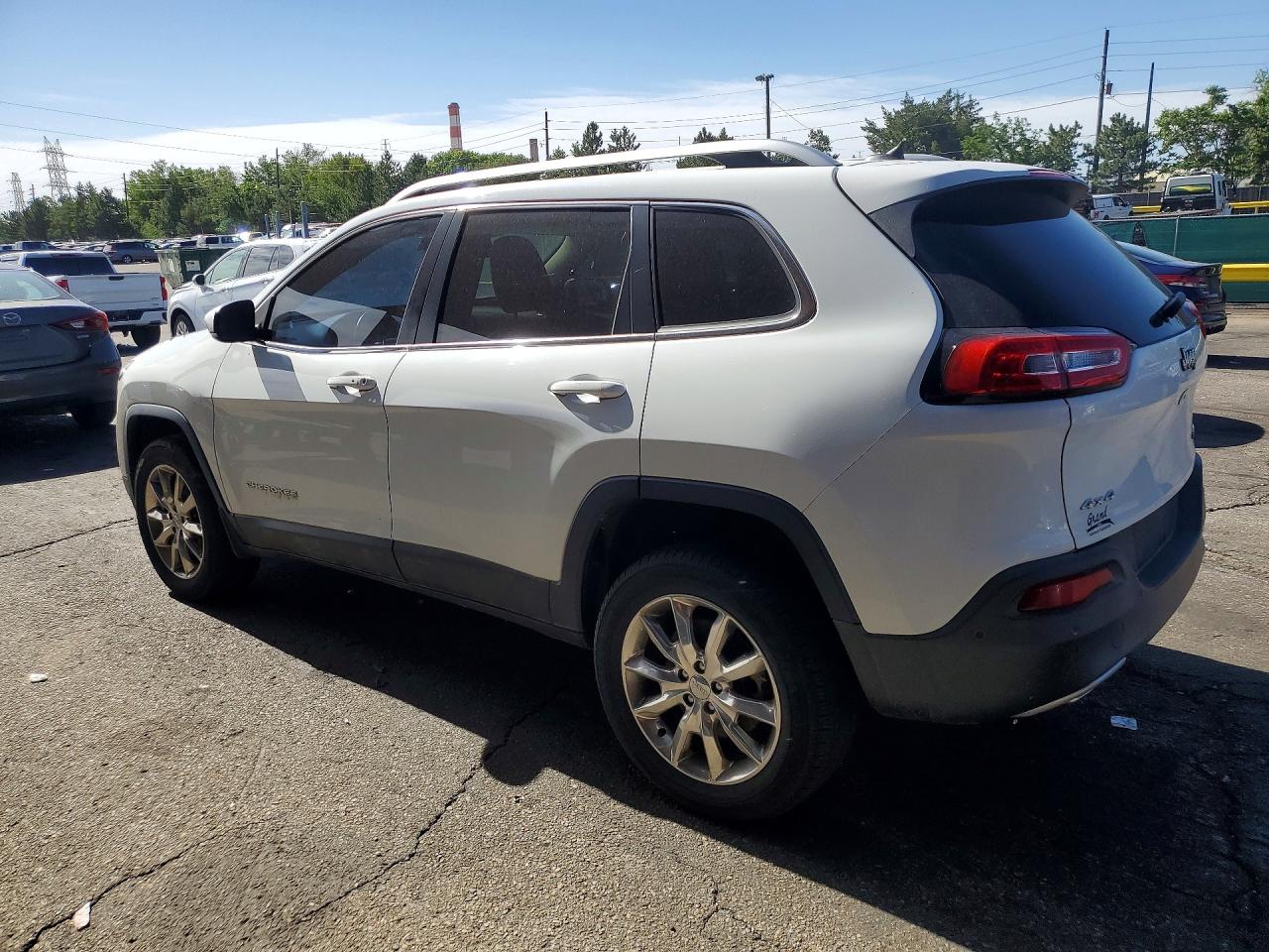 2014 Jeep Cherokee Limited White vin: 1C4PJMDSXEW183832