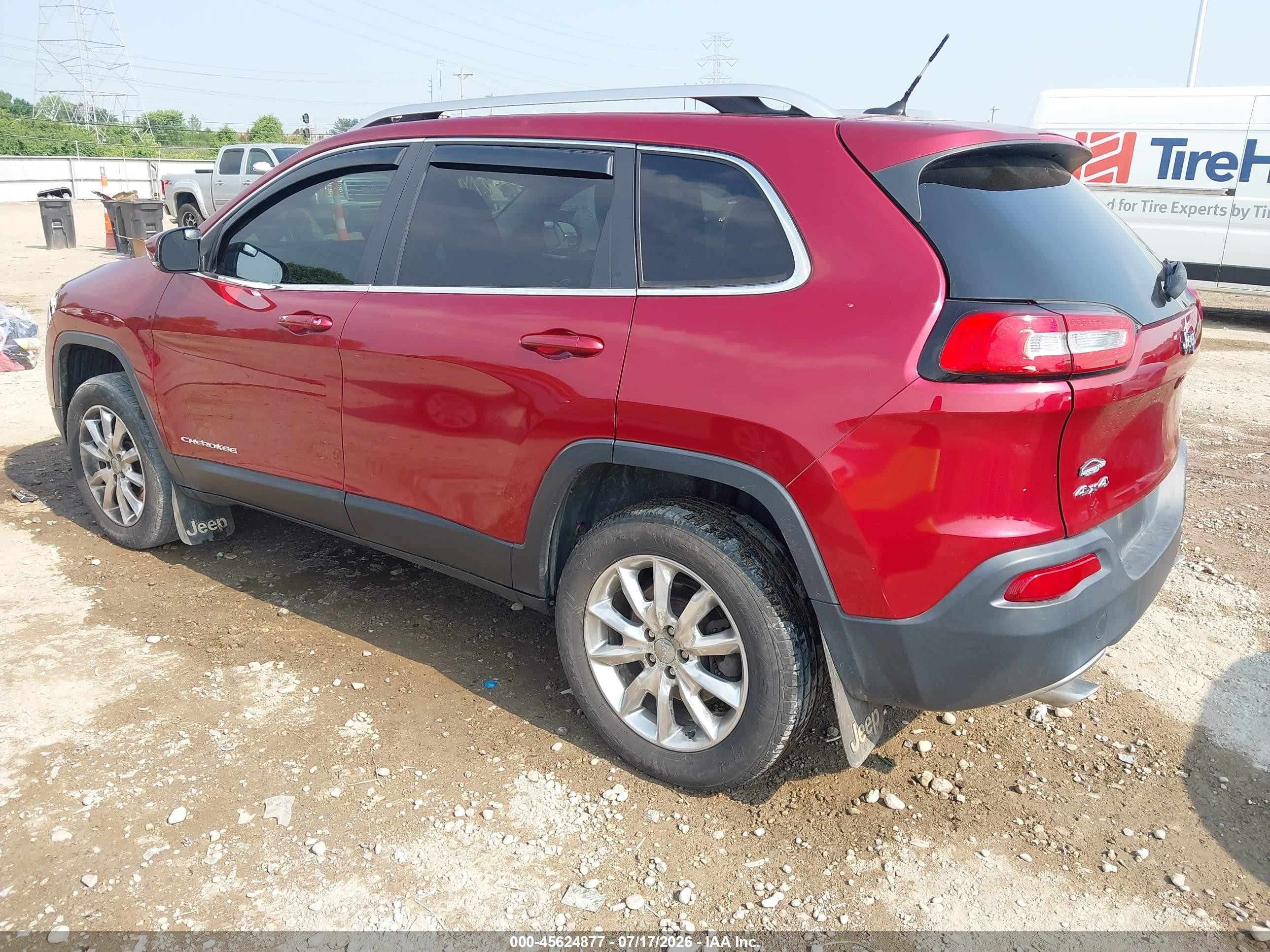 2014 Jeep Cherokee Limited Red vin: 1C4PJMDSXEW187444