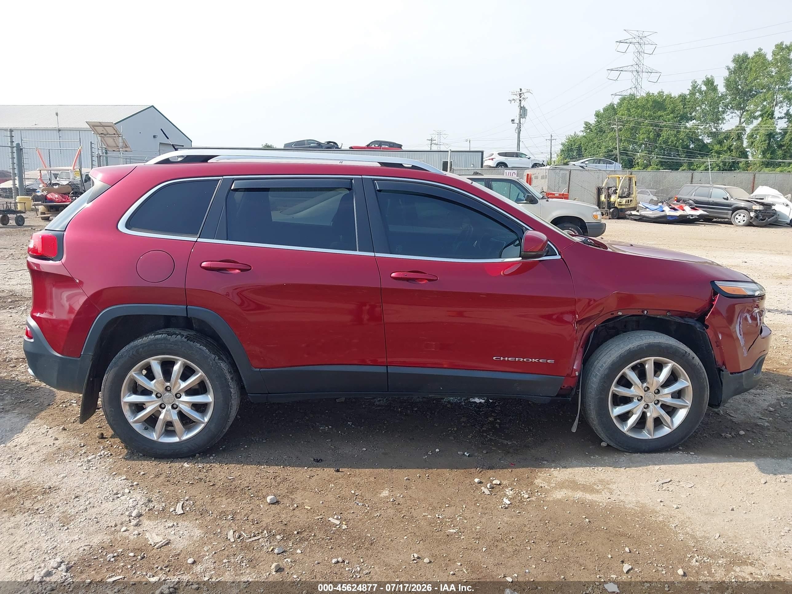 2014 Jeep Cherokee Limited Red vin: 1C4PJMDSXEW187444
