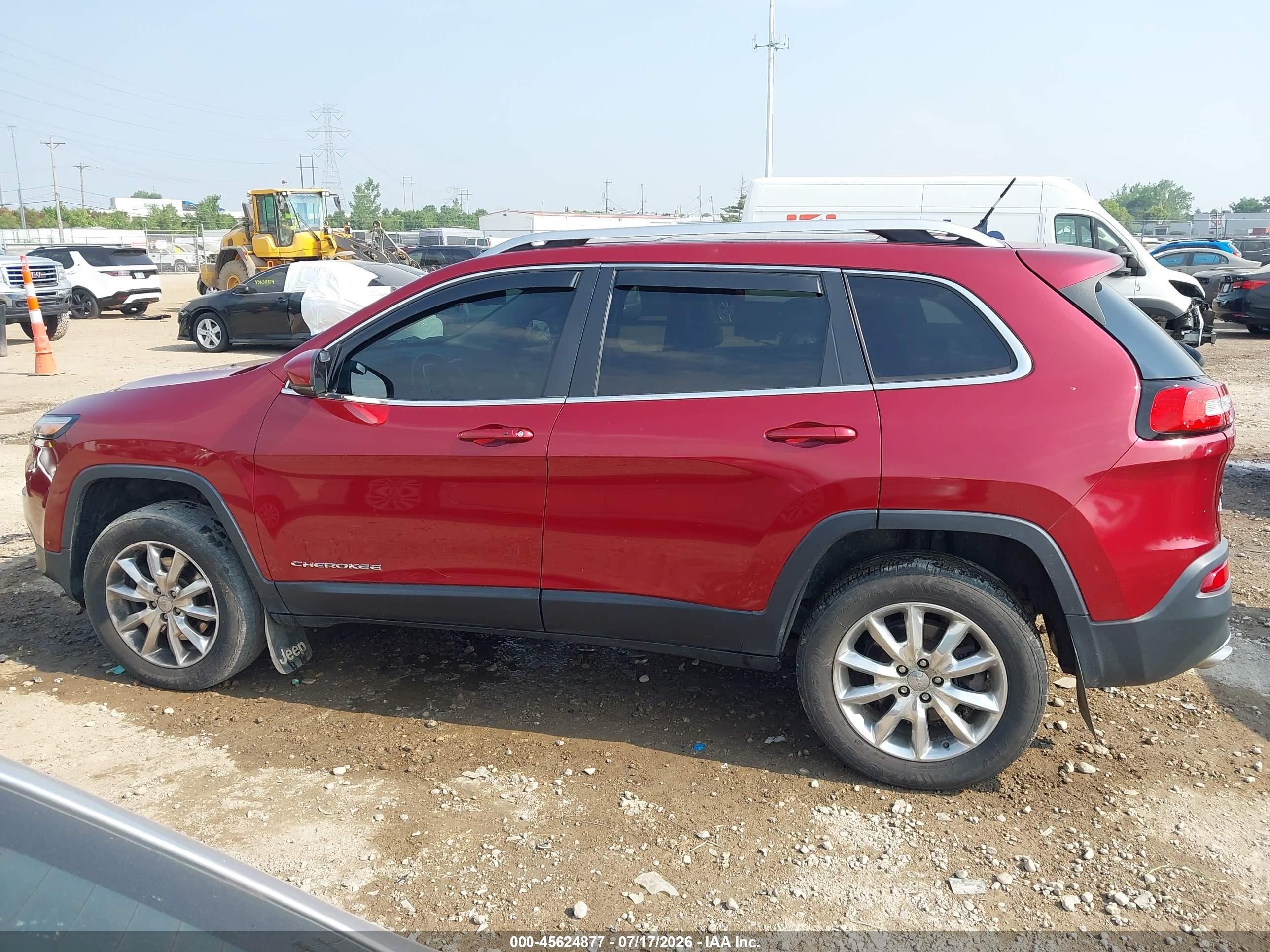 2014 Jeep Cherokee Limited Red vin: 1C4PJMDSXEW187444