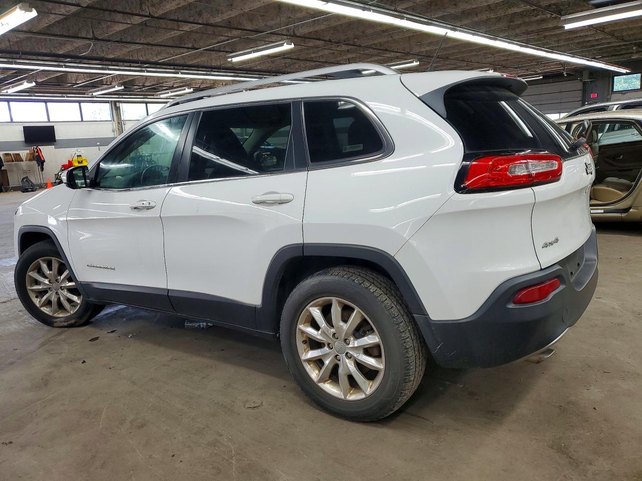 2014 Jeep Cherokee Limited White vin: 1C4PJMDSXEW210222