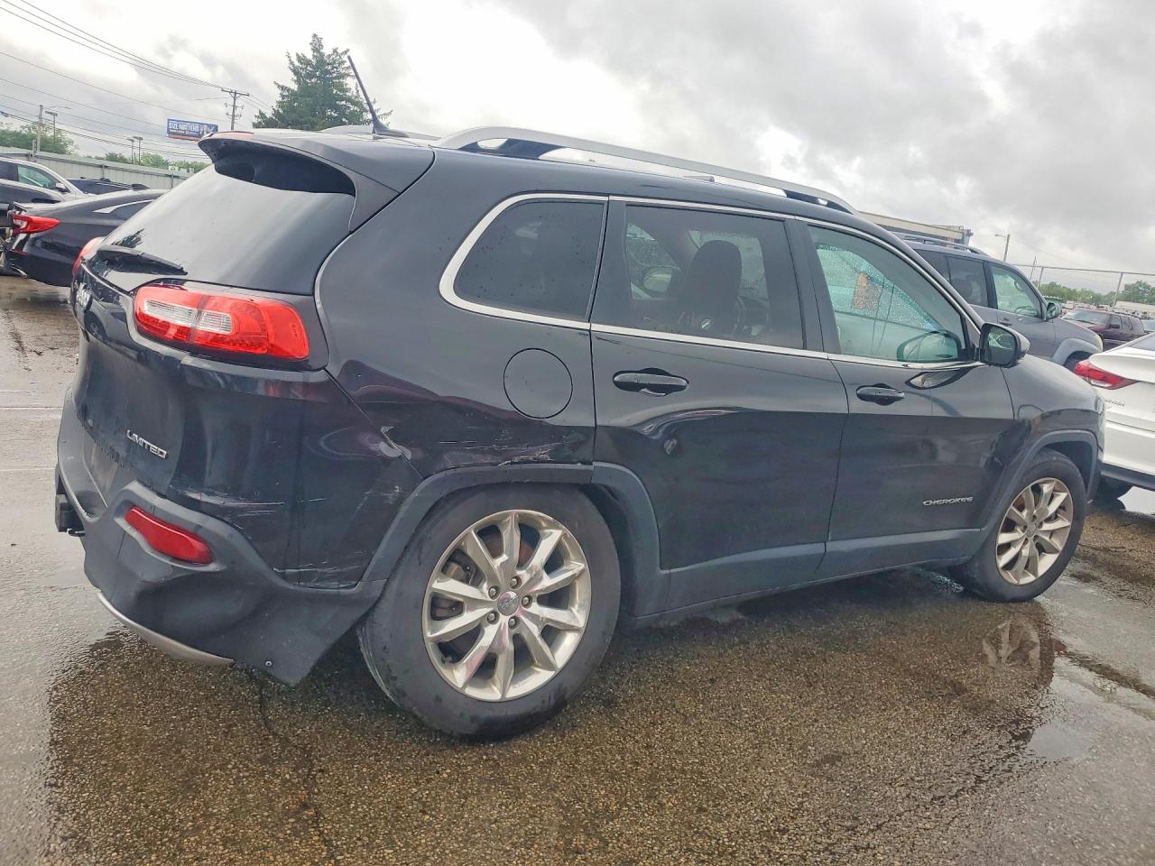 2014 Jeep Cherokee Limited Black vin: 1C4PJMDSXEW255371
