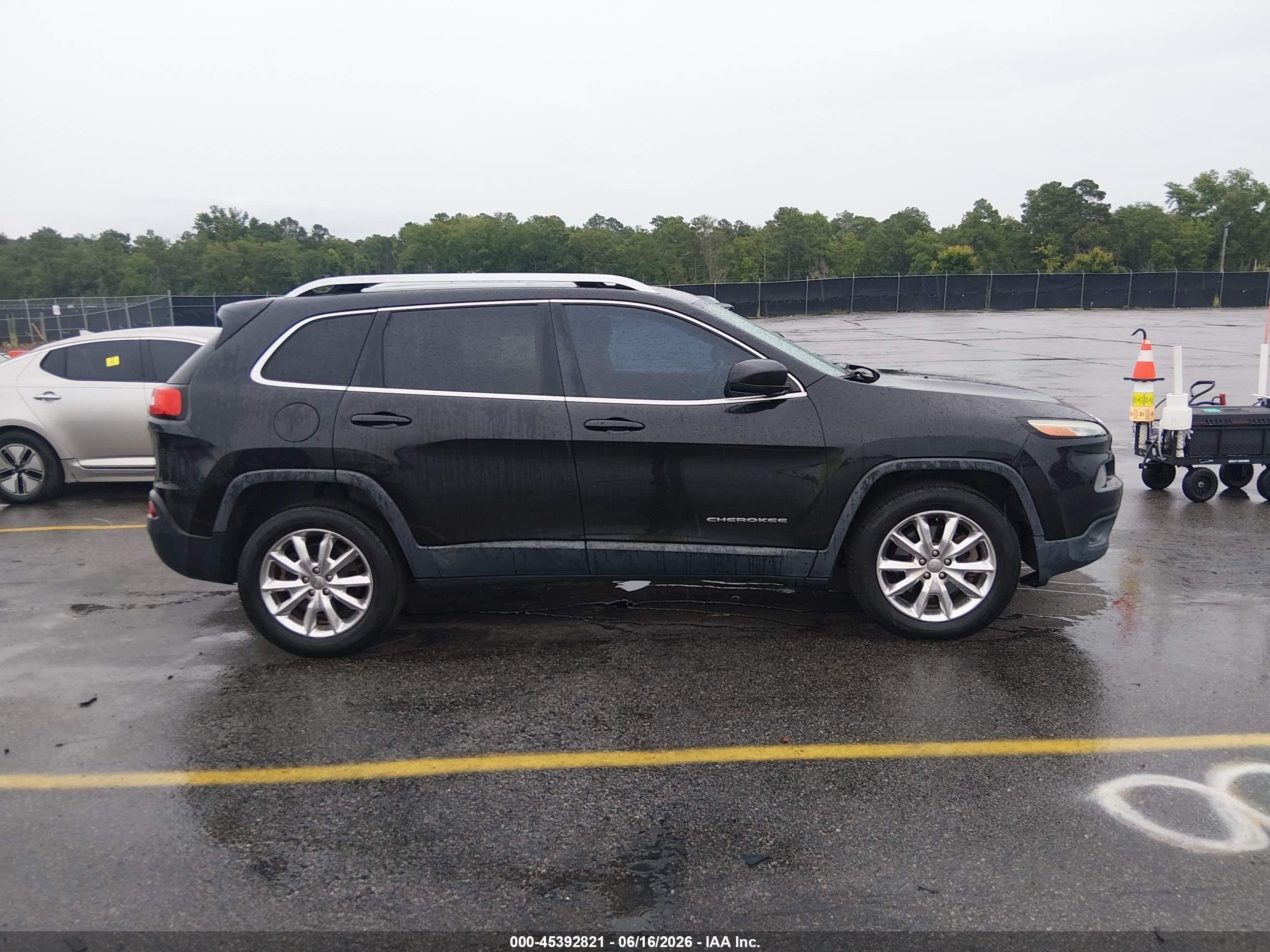 2014 Jeep Cherokee Limited Black vin: 1C4PJMDSXEW260036
