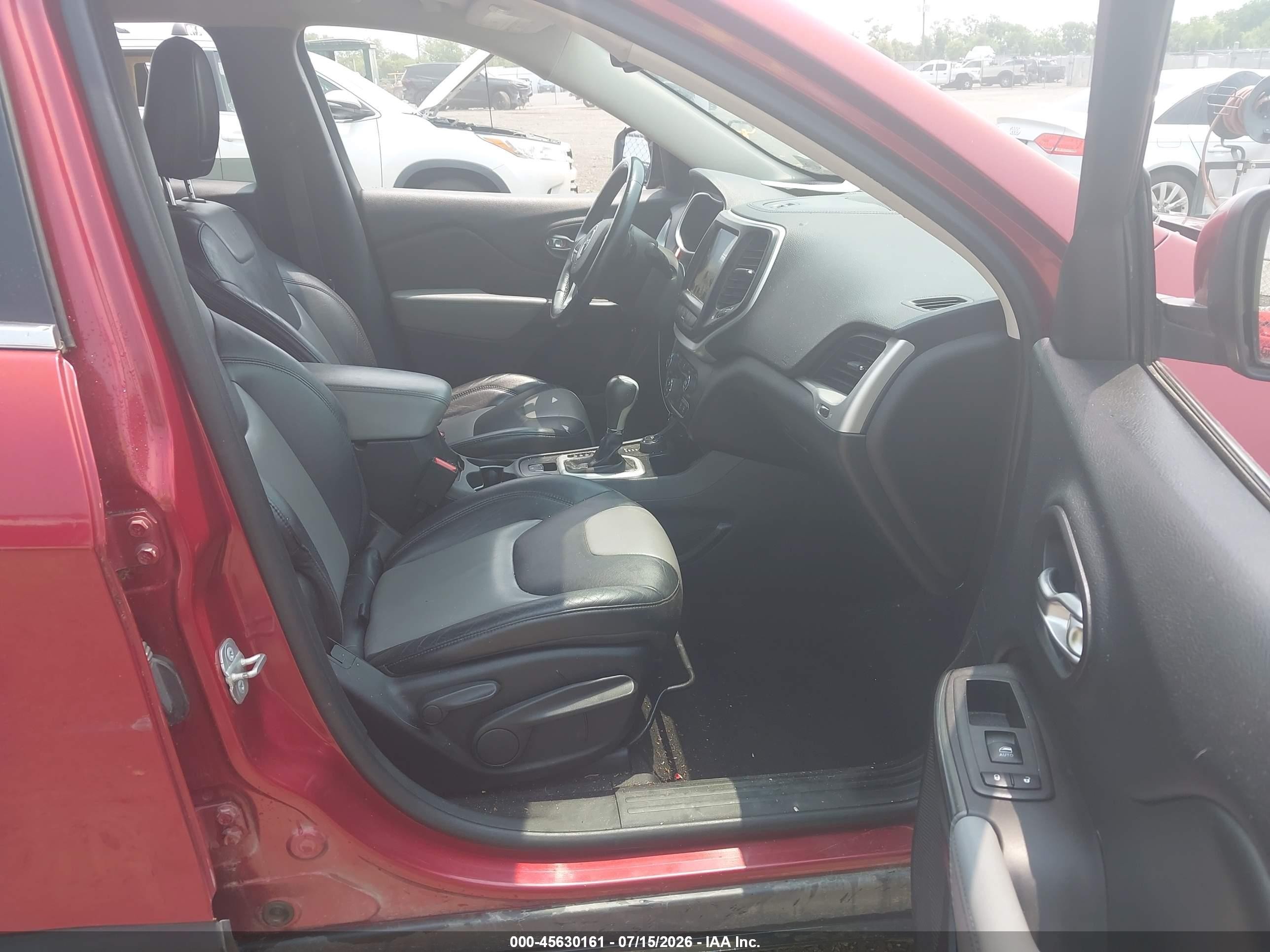 2014 Jeep Cherokee Limited Красный vin: 1C4PJMDSXEW266323