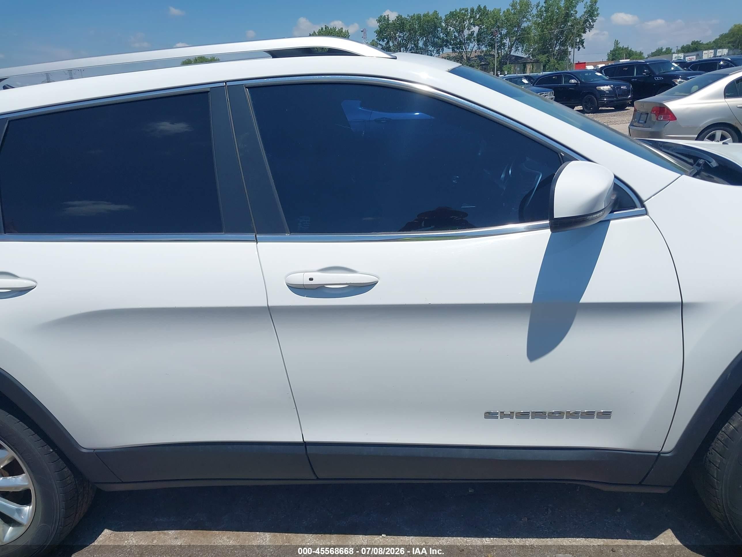 2015 Jeep Cherokee Limited White vin: 1C4PJMDSXFW623873