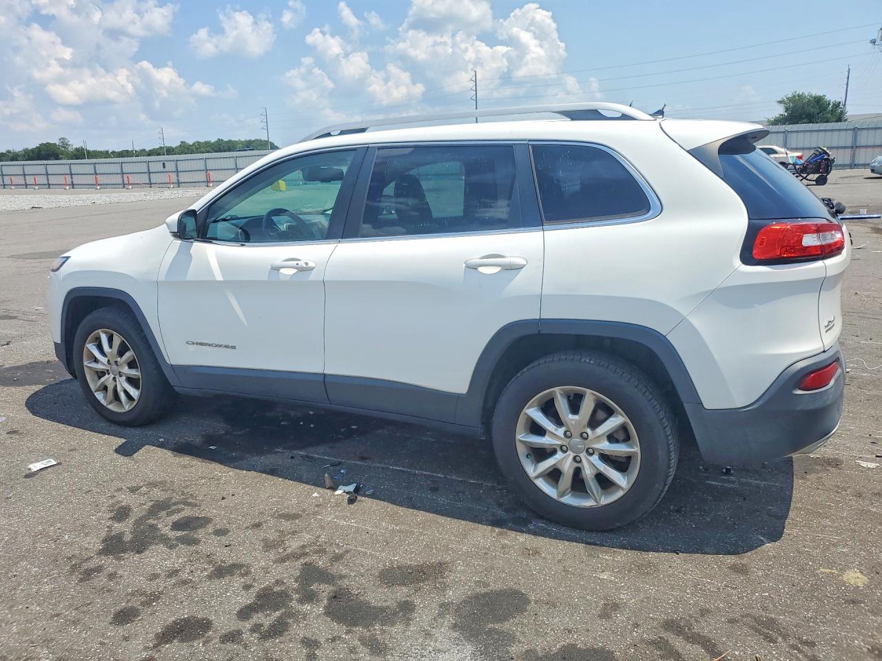 2015 Jeep Cherokee Limited White vin: 1C4PJMDSXFW630905